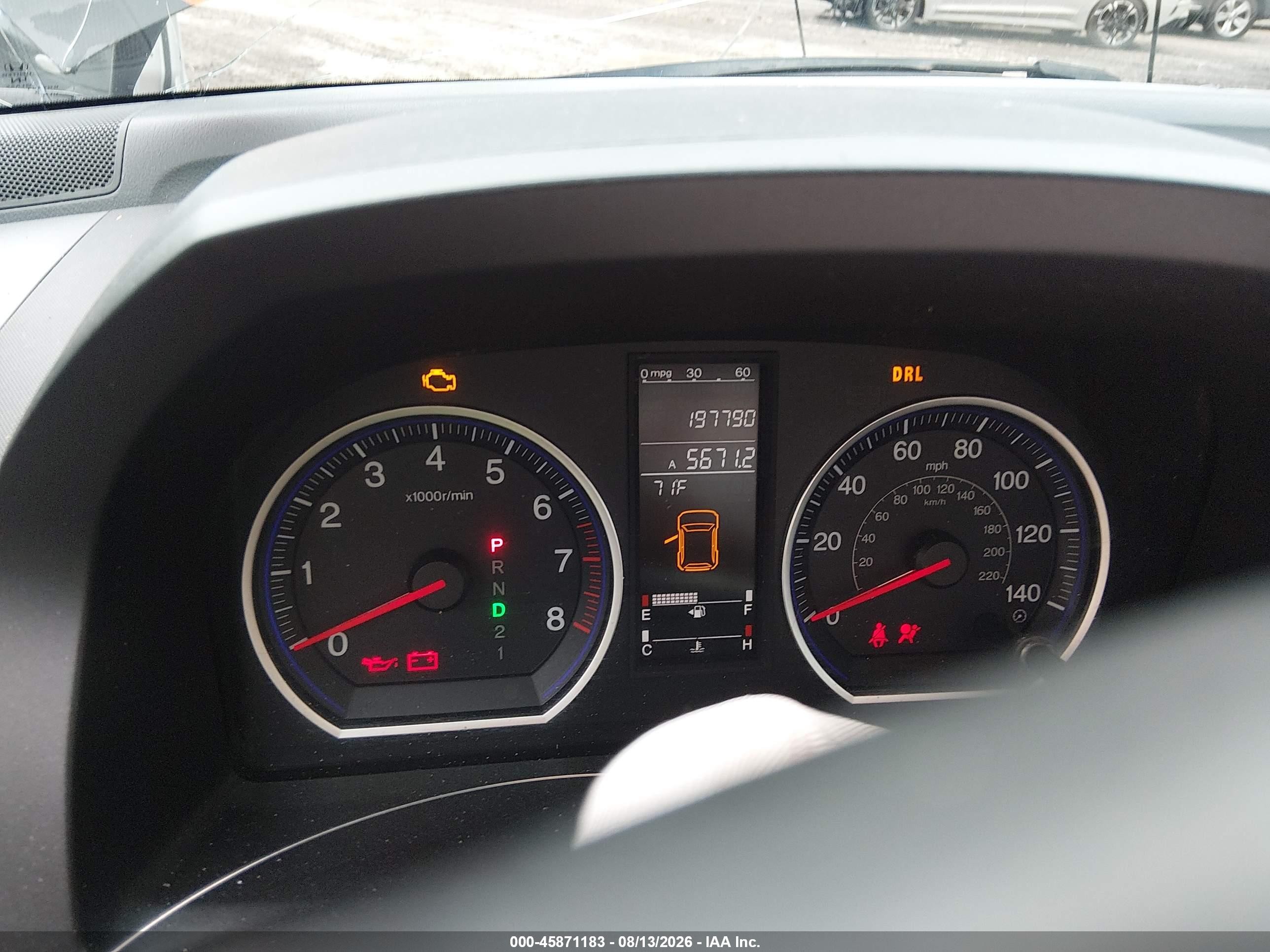 2008 Honda Cr-v Ex-l Черный vin: 5J6RE48788L017585