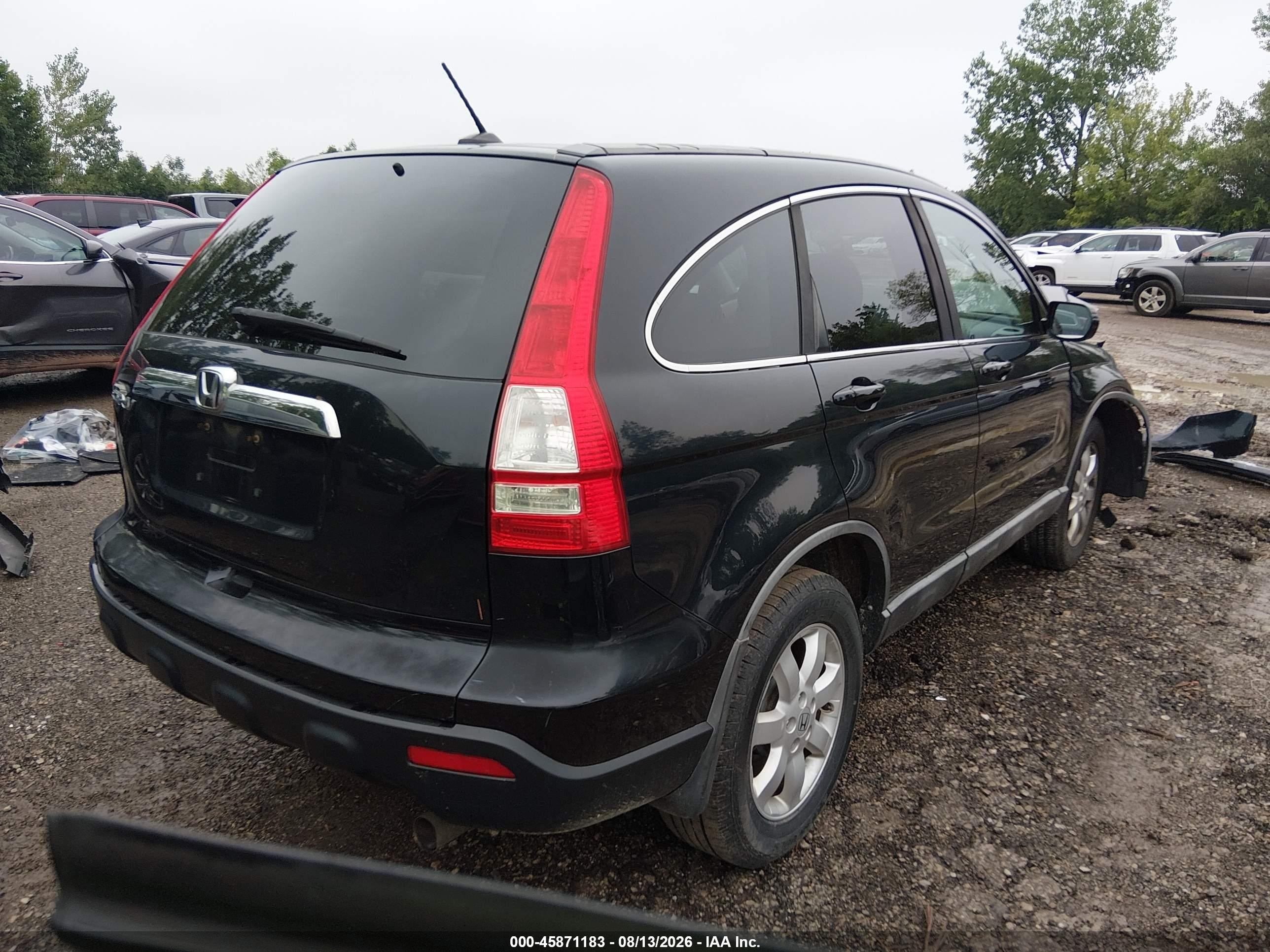 2008 Honda Cr-v Ex-l Черный vin: 5J6RE48788L017585