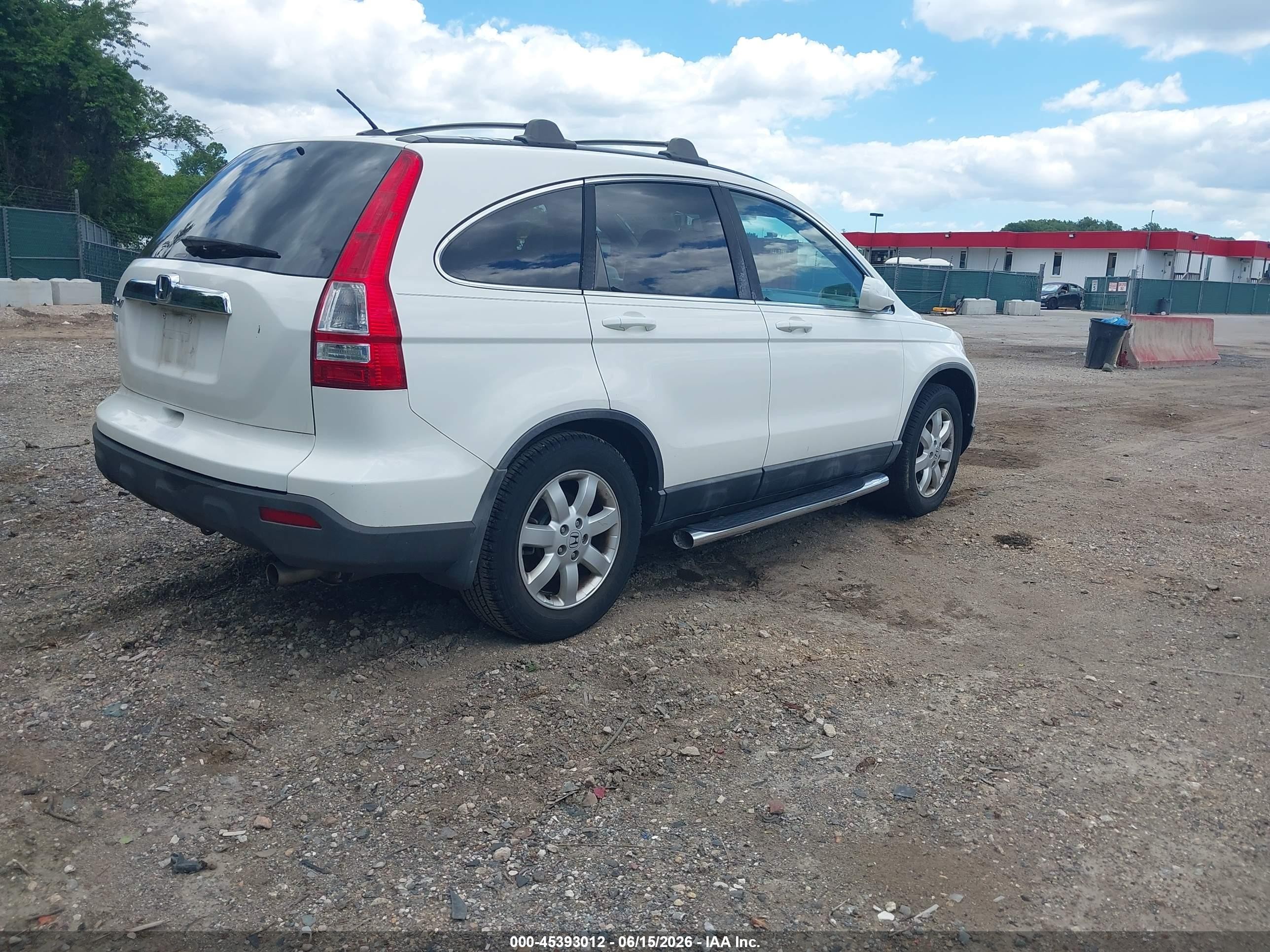 2008 Honda Cr-v Ex-l White vin: 5J6RE48788L037965