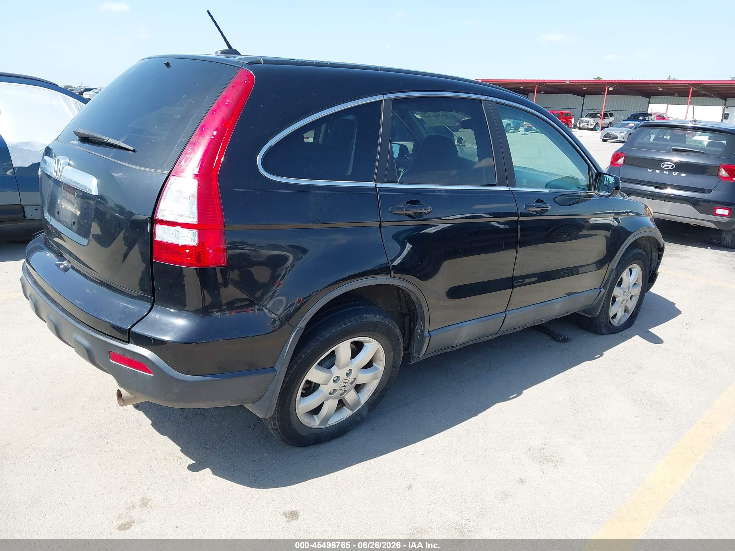 2009 Honda Cr-v Ex-l Черный vin: 5J6RE48789L008855
