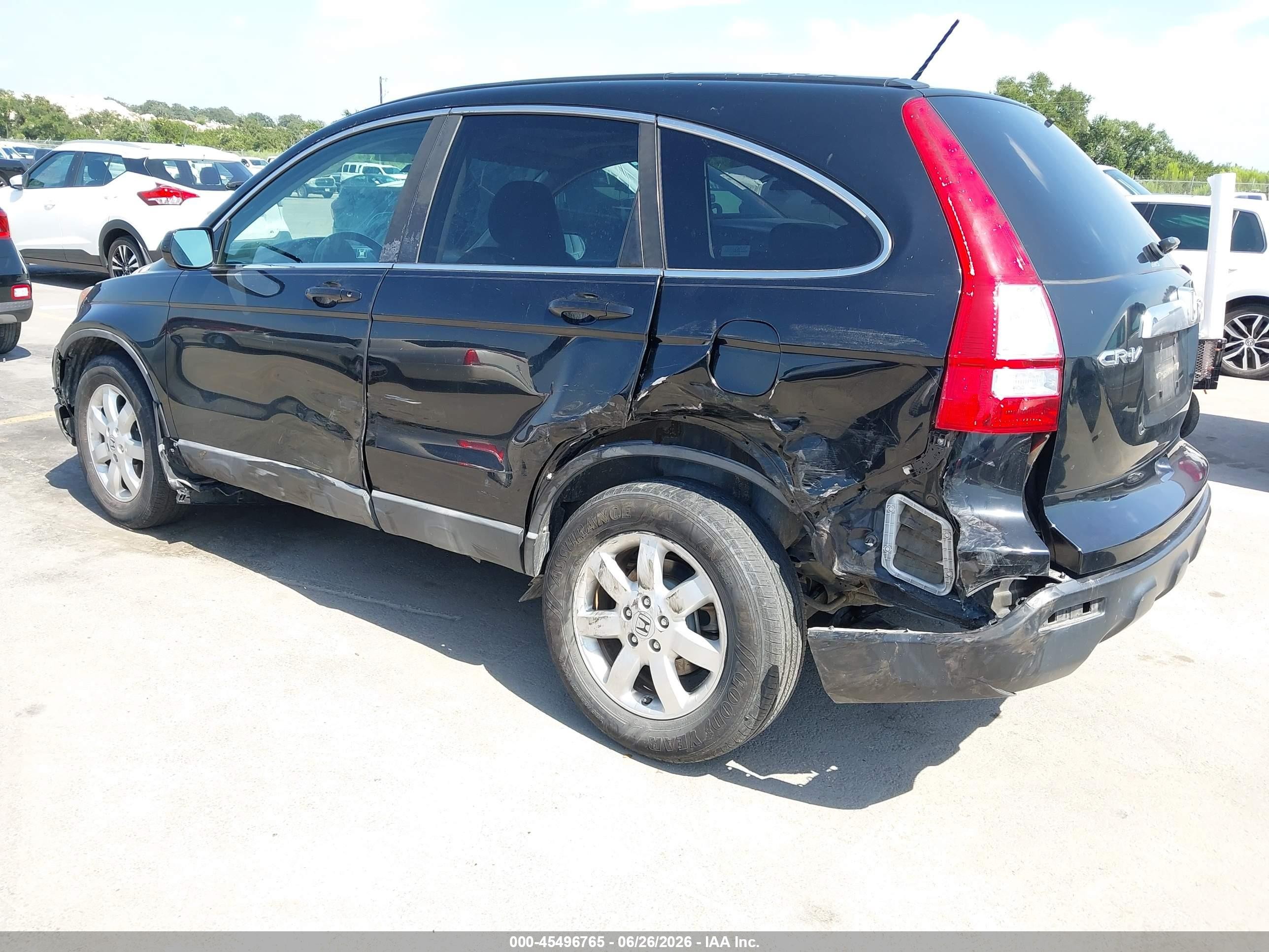 2009 Honda Cr-v Ex-l Черный vin: 5J6RE48789L008855