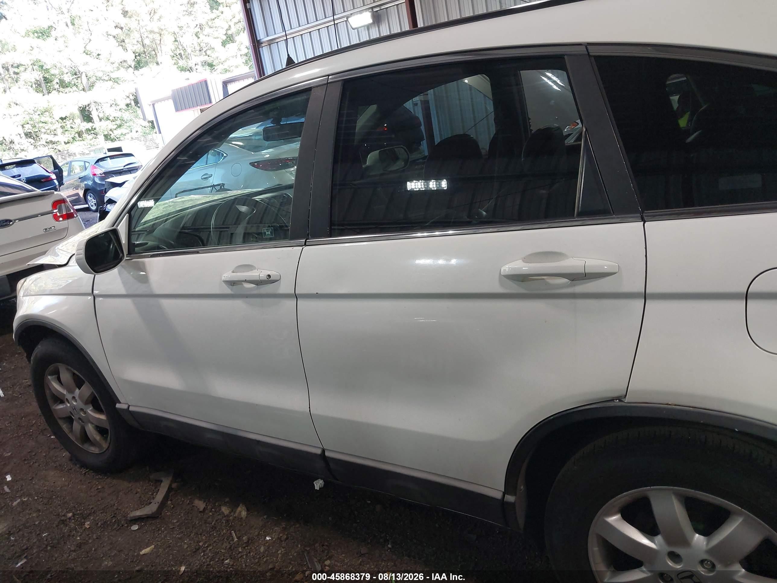 2009 Honda Cr-v Ex-l White vin: 5J6RE48789L014087