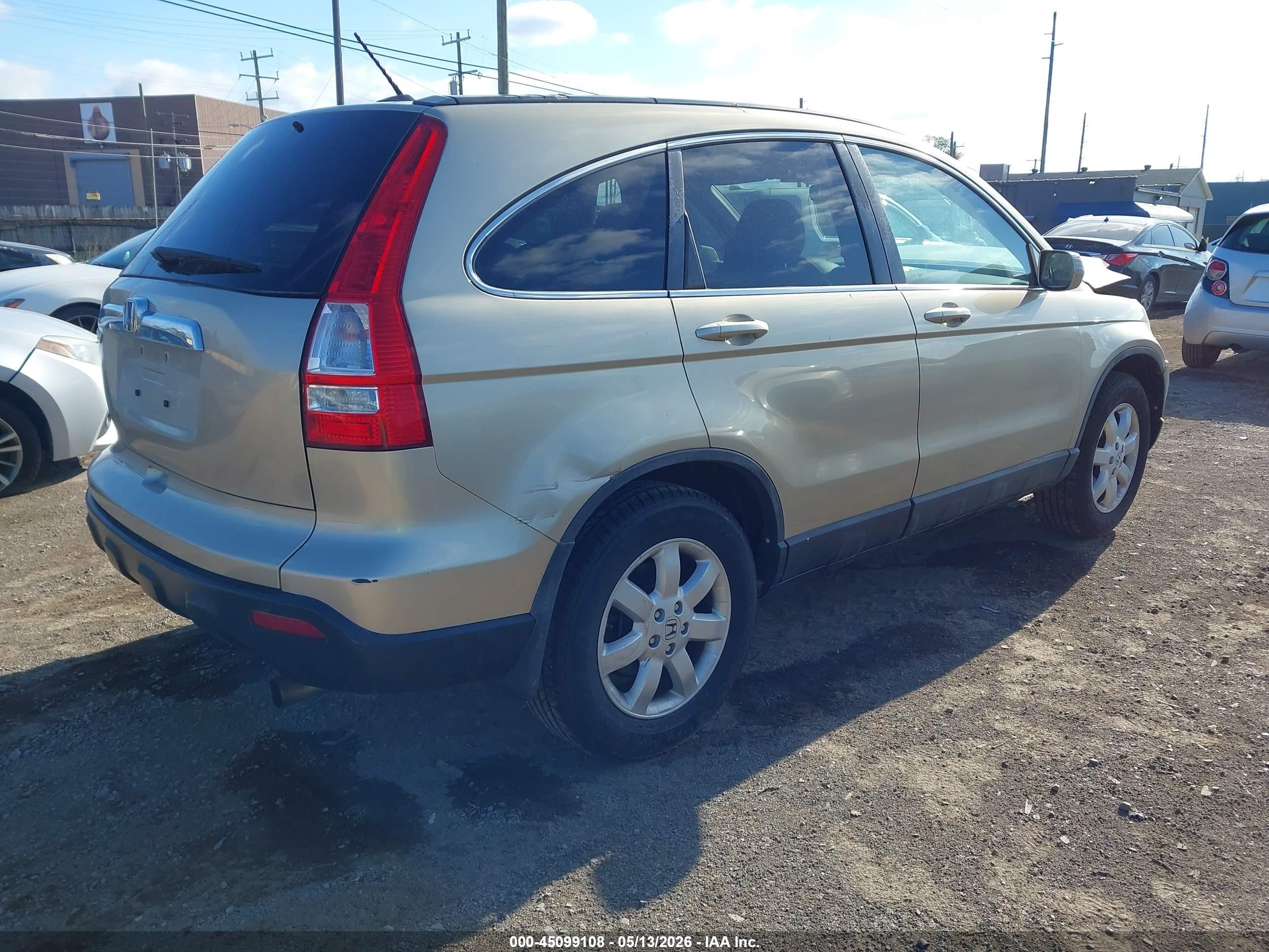 2009 Honda Cr-v Ex-l Gold vin: 5J6RE48789L017359