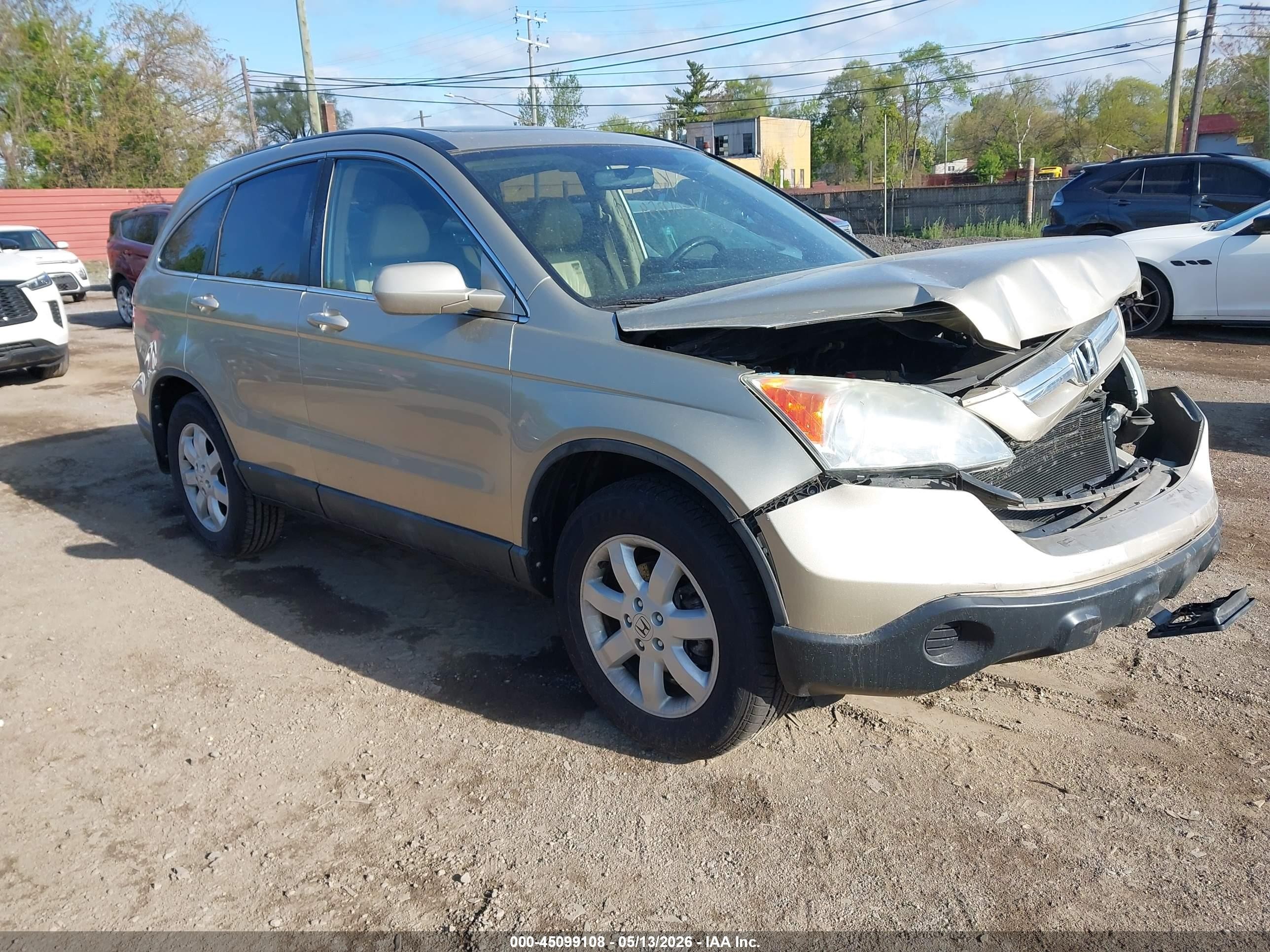 2009 Honda Cr-v Ex-l Gold vin: 5J6RE48789L017359