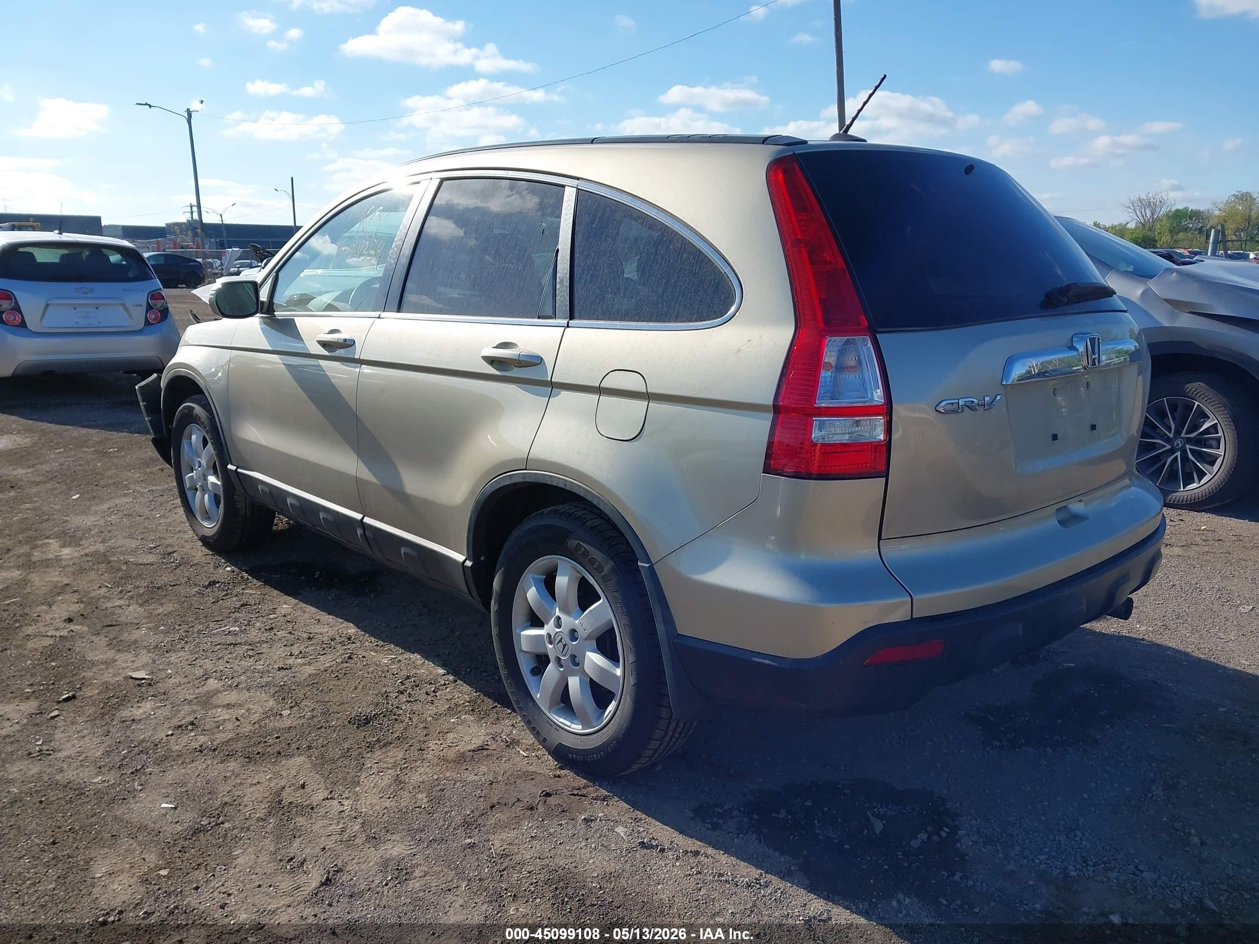 2009 Honda Cr-v Ex-l Gold vin: 5J6RE48789L017359