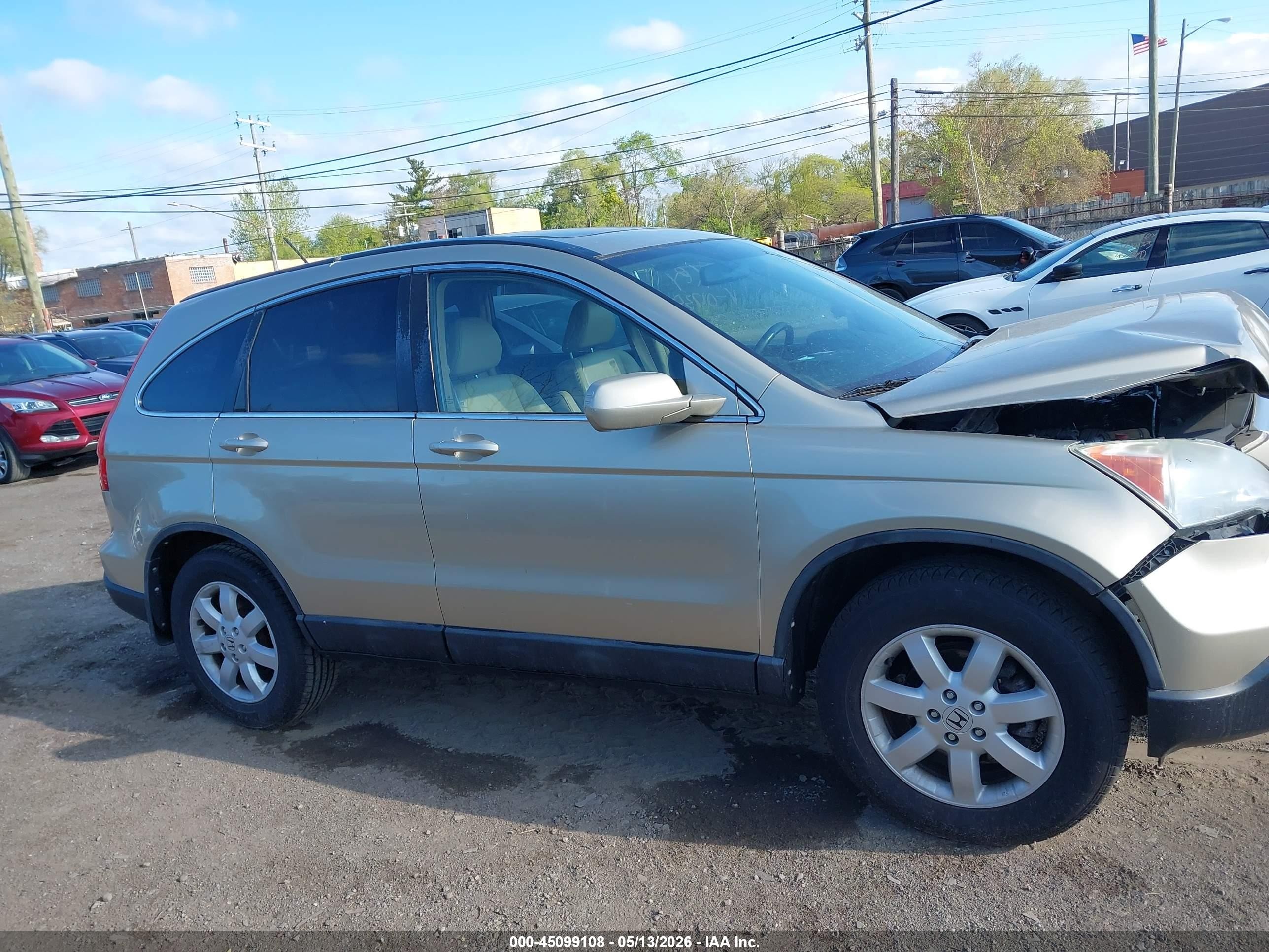 2009 Honda Cr-v Ex-l Gold vin: 5J6RE48789L017359