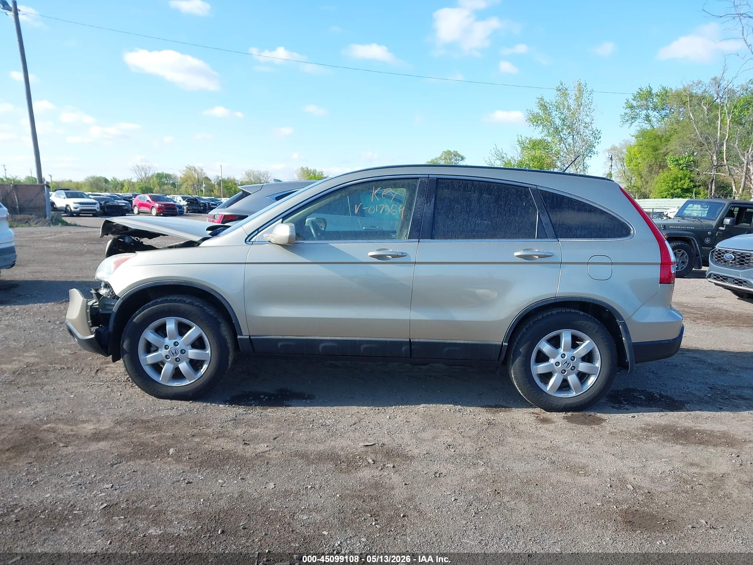 2009 Honda Cr-v Ex-l Gold vin: 5J6RE48789L017359