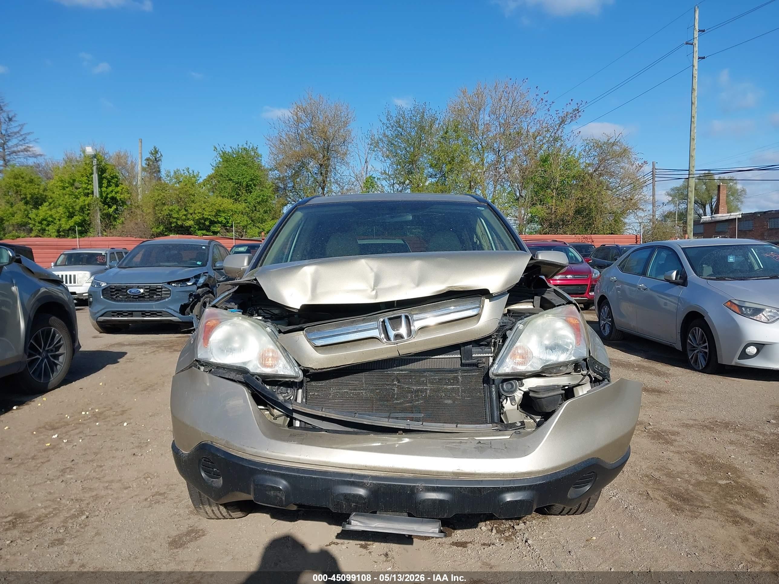 2009 Honda Cr-v Ex-l Gold vin: 5J6RE48789L017359