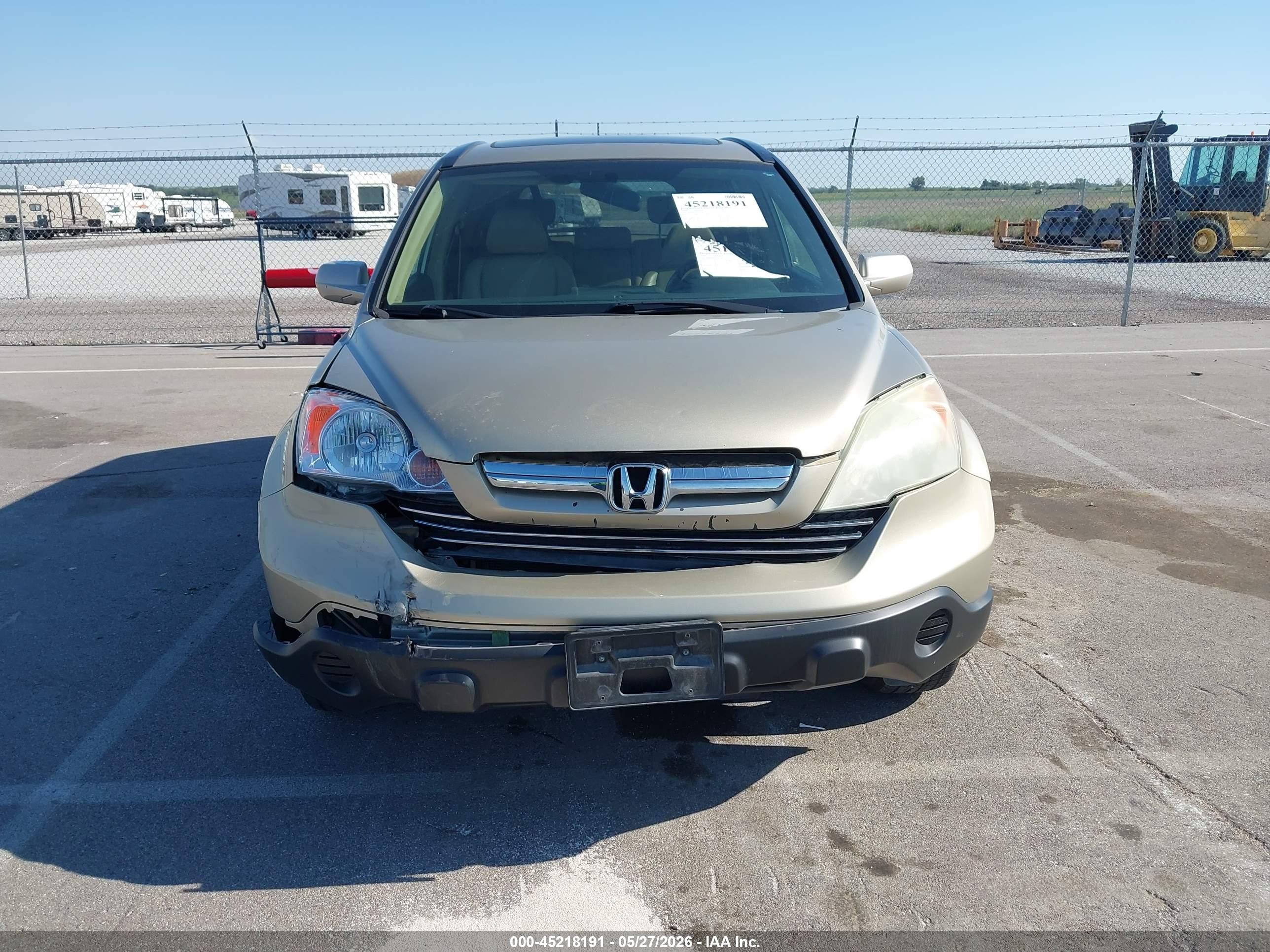 2009 Honda Cr-v Ex-l Желто-коричневый vin: 5J6RE48789L017362