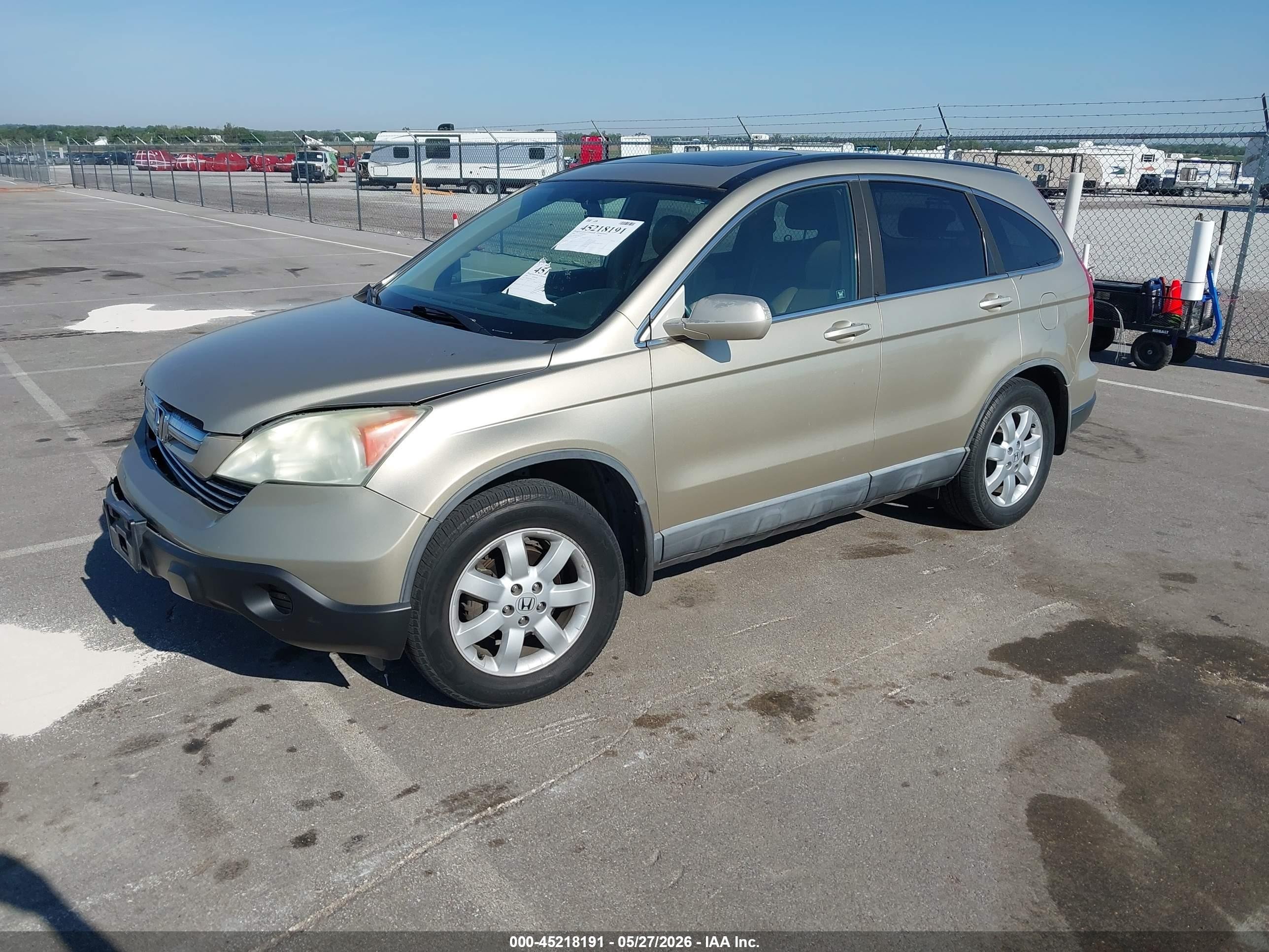 2009 Honda Cr-v Ex-l Желто-коричневый vin: 5J6RE48789L017362