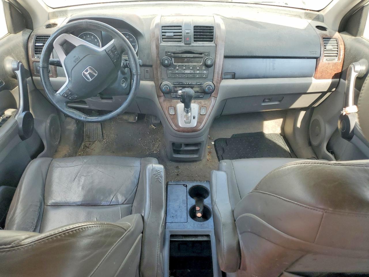 2009 Honda Crv Ex-l White vin: 5J6RE48789L017586