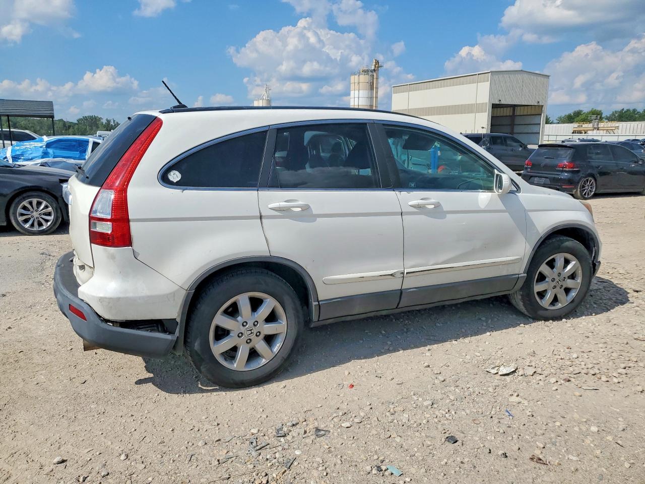 2009 Honda Crv Ex-l White vin: 5J6RE48789L017586