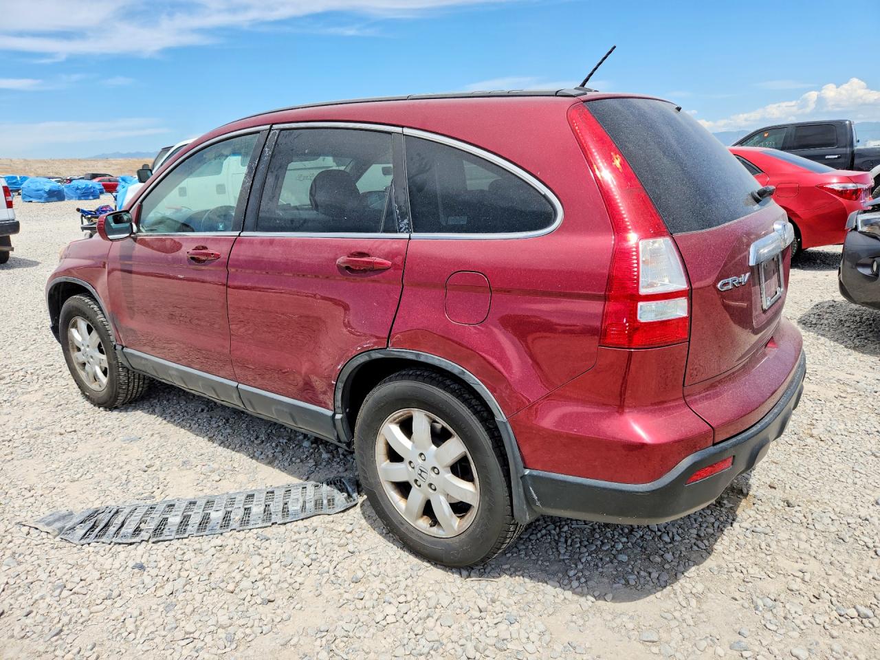 2009 Honda Cr-v Exl Burgundy vin: 5J6RE48789L024909