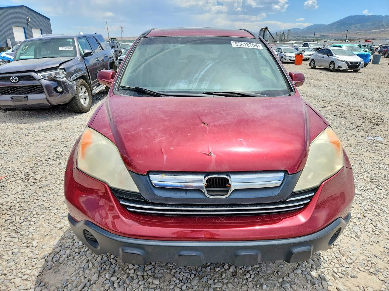2009 Honda Cr-v Exl Burgundy vin: 5J6RE48789L024909