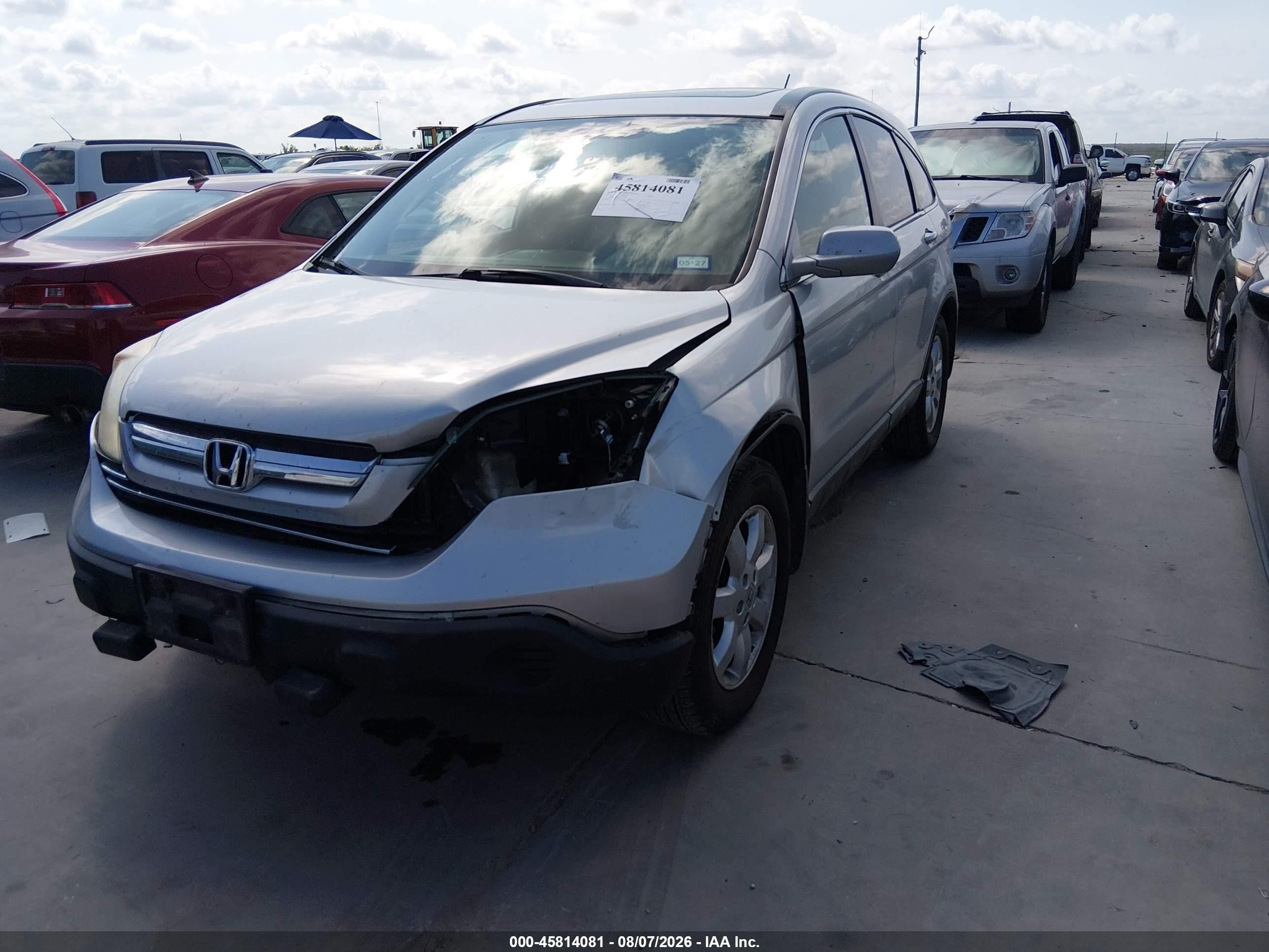 2009 Honda Cr-v Ex-l Silver vin: 5J6RE48789L039541