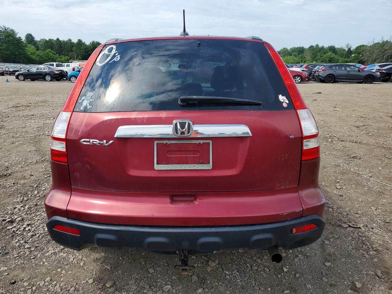 2009 Honda Cr-v Exl Красный vin: 5J6RE48789L061541