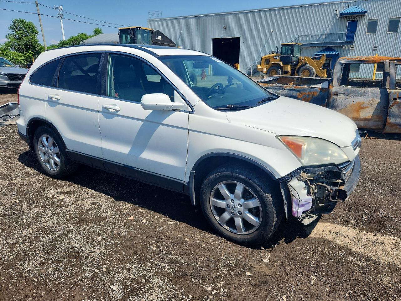2009 Honda Cr-v Exl White vin: 5J6RE48789L808703
