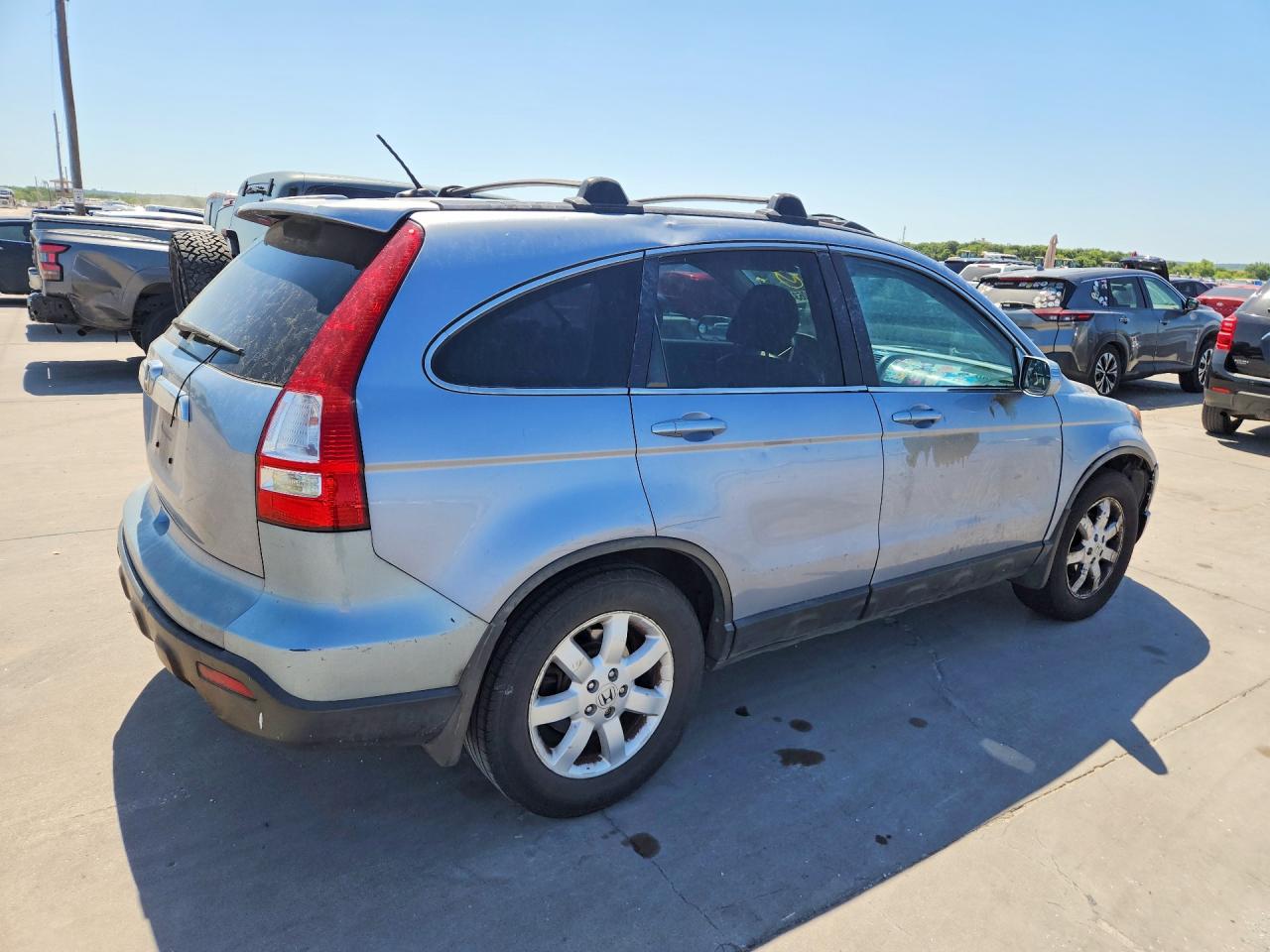 2007 Honda Cr-v Exl Blue vin: 5J6RE48797L019392