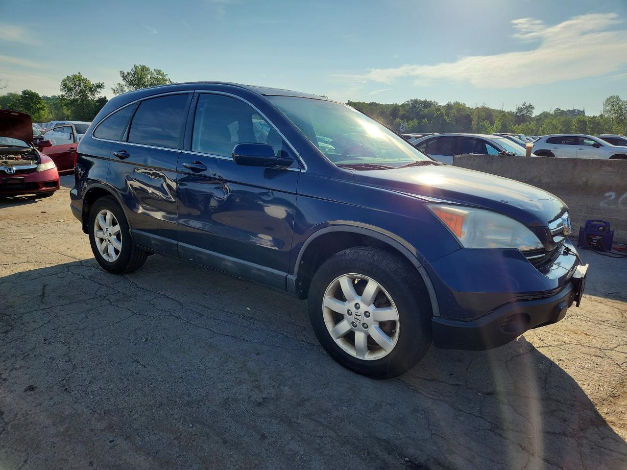 2008 Honda Cr-v Exl Blue vin: 5J6RE48798L015568