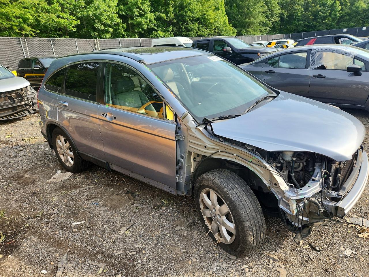 2008 Honda Cr-v Exl Blue vin: 5J6RE48798L023847