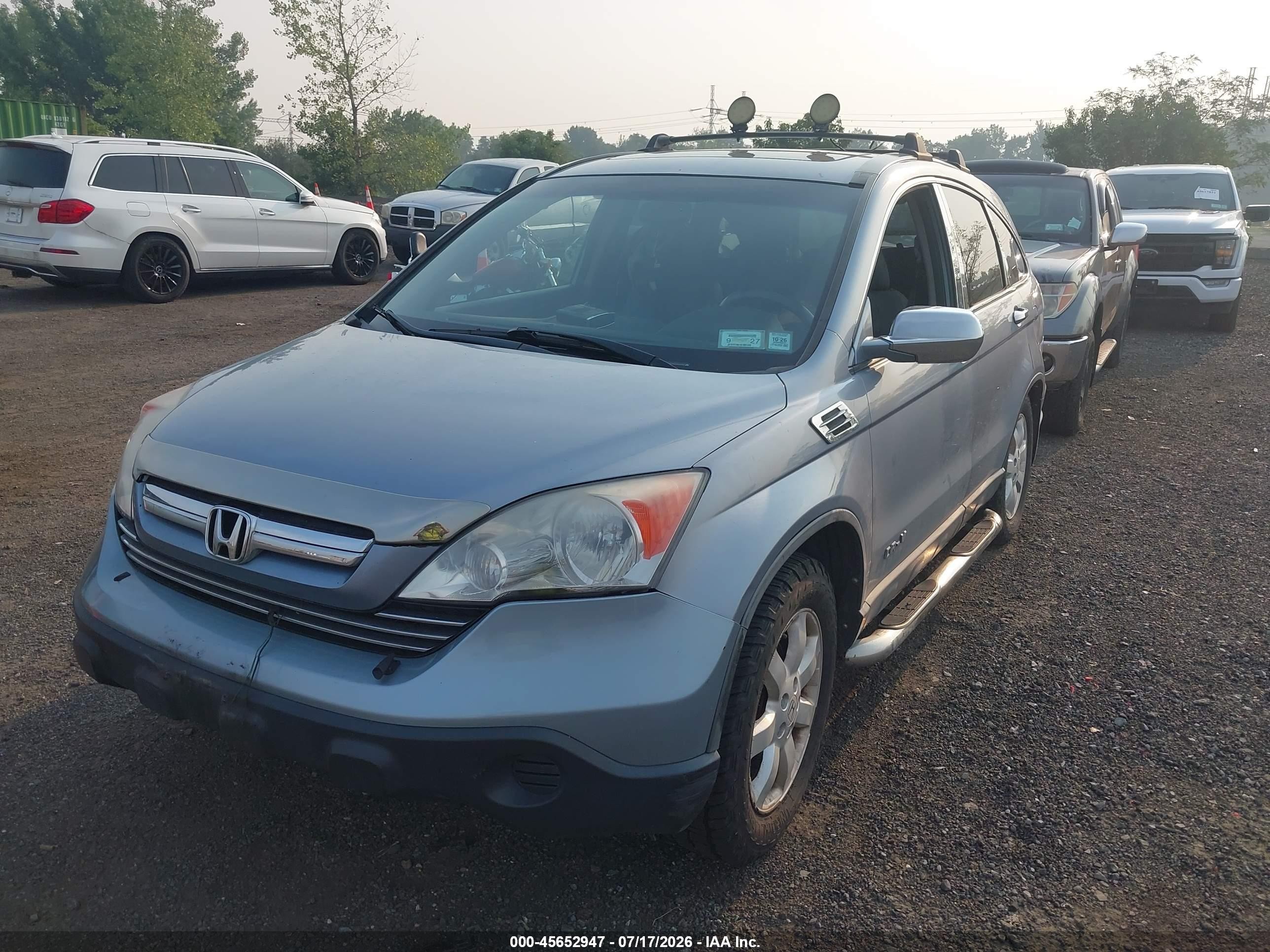 2008 Honda Cr-v Ex-l Light Blue vin: 5J6RE48798L028787