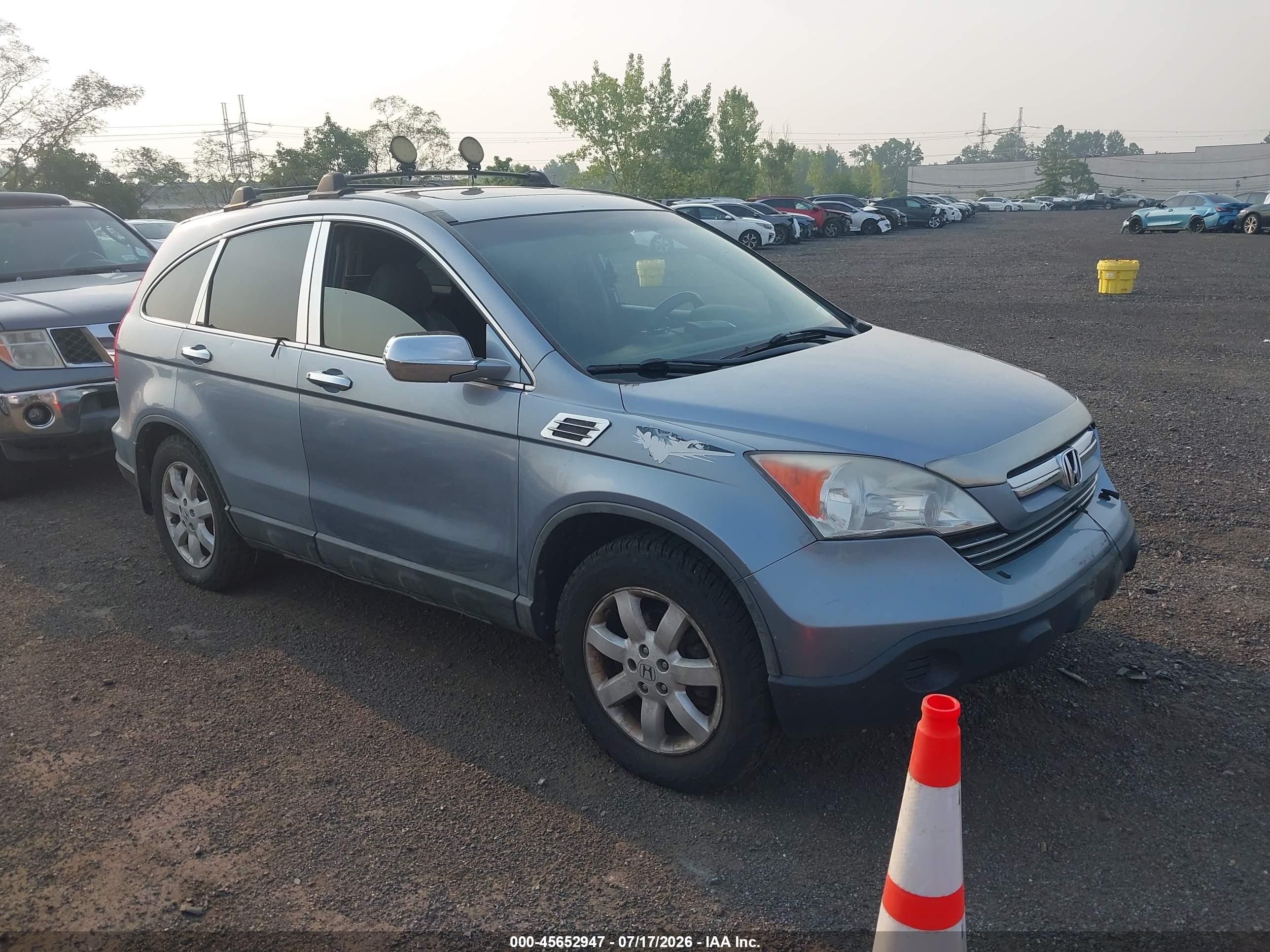2008 Honda Cr-v Ex-l Light Blue vin: 5J6RE48798L028787