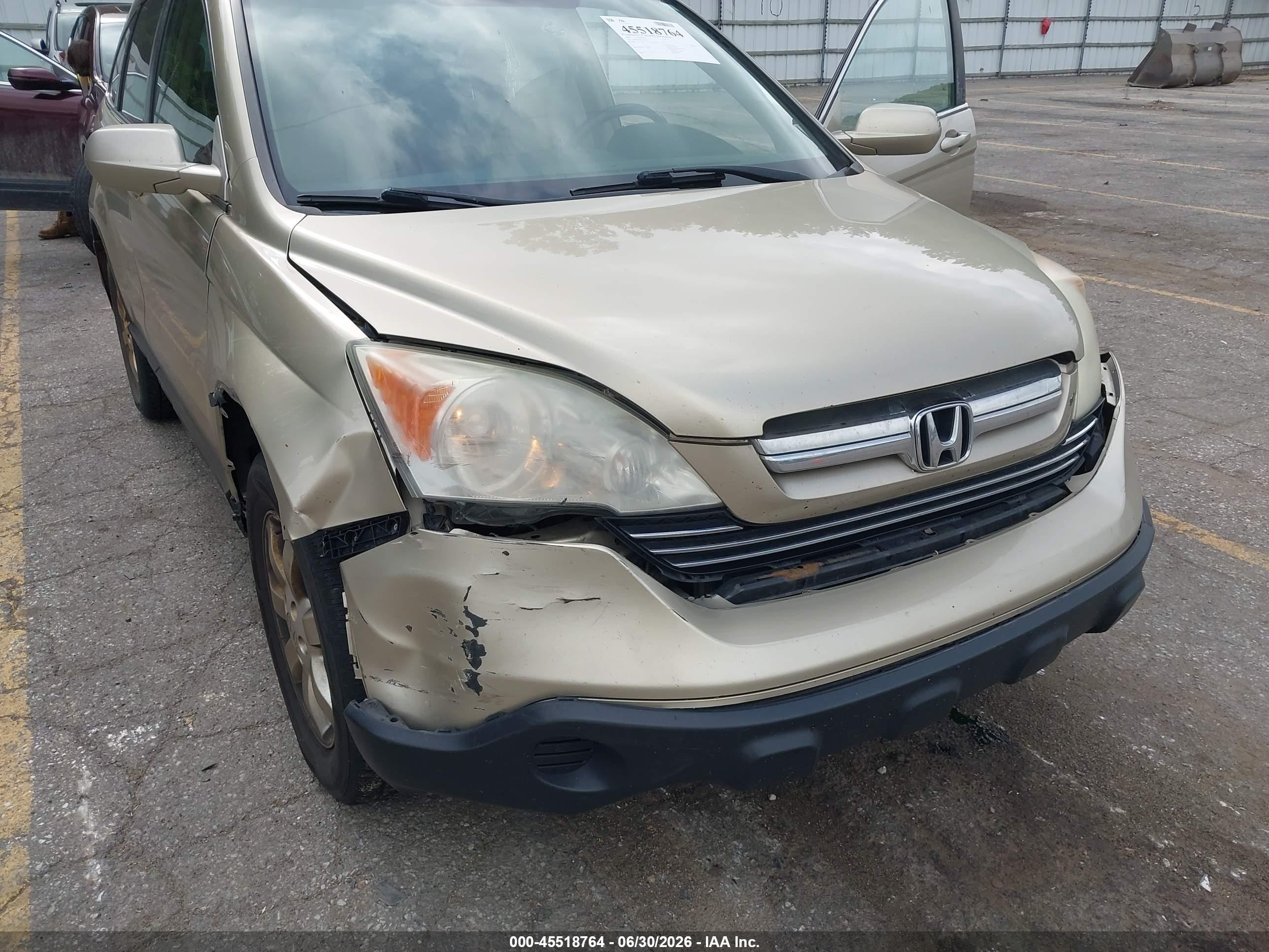 2008 Honda Cr-v Ex-l Gold vin: 5J6RE48798L040177