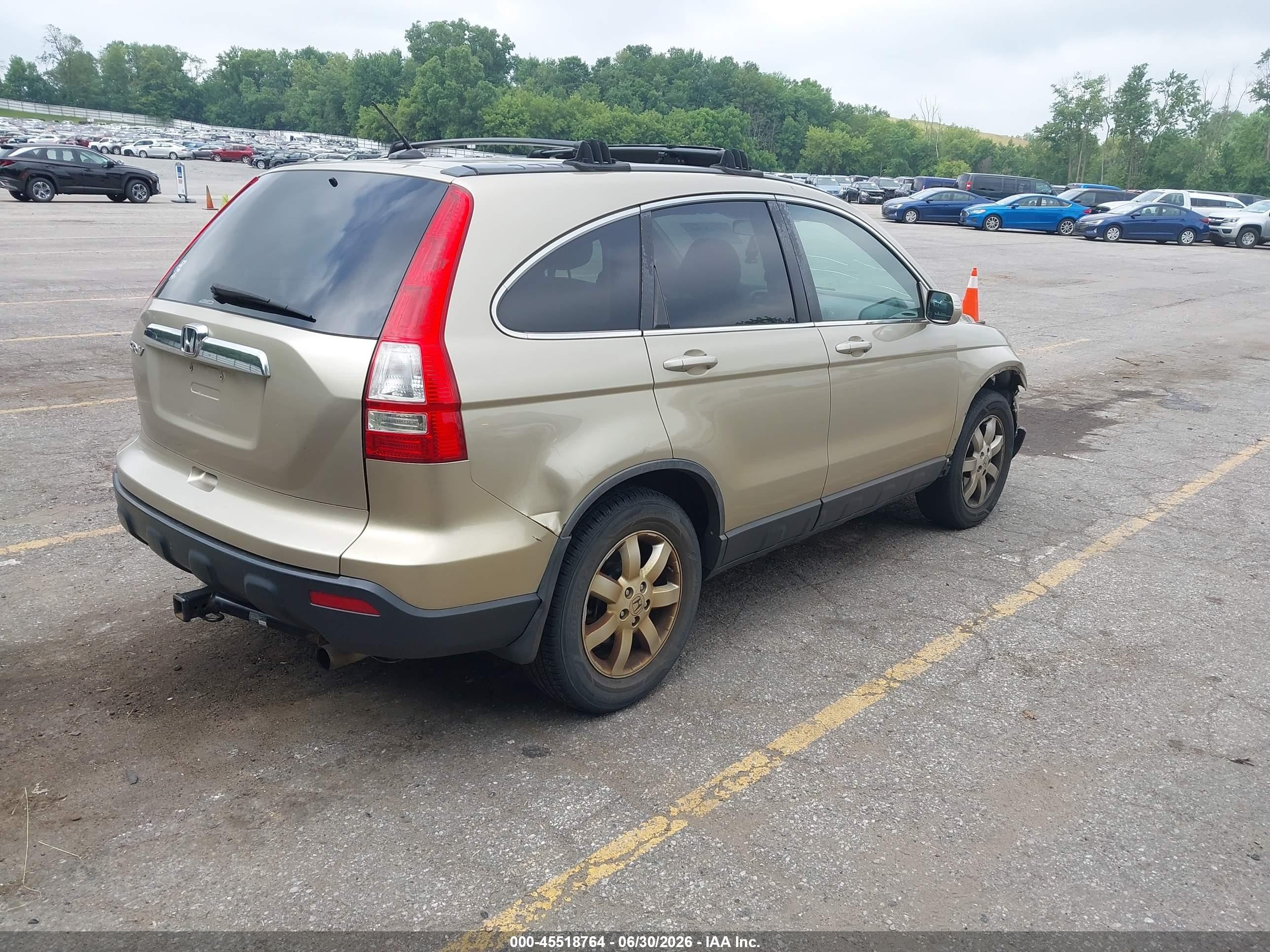 2008 Honda Cr-v Ex-l Gold vin: 5J6RE48798L040177
