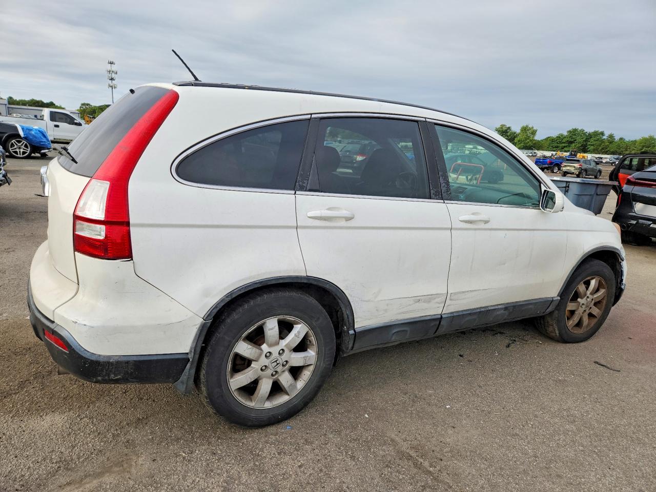 2008 Honda Cr-v Exl White vin: 5J6RE48798L049106