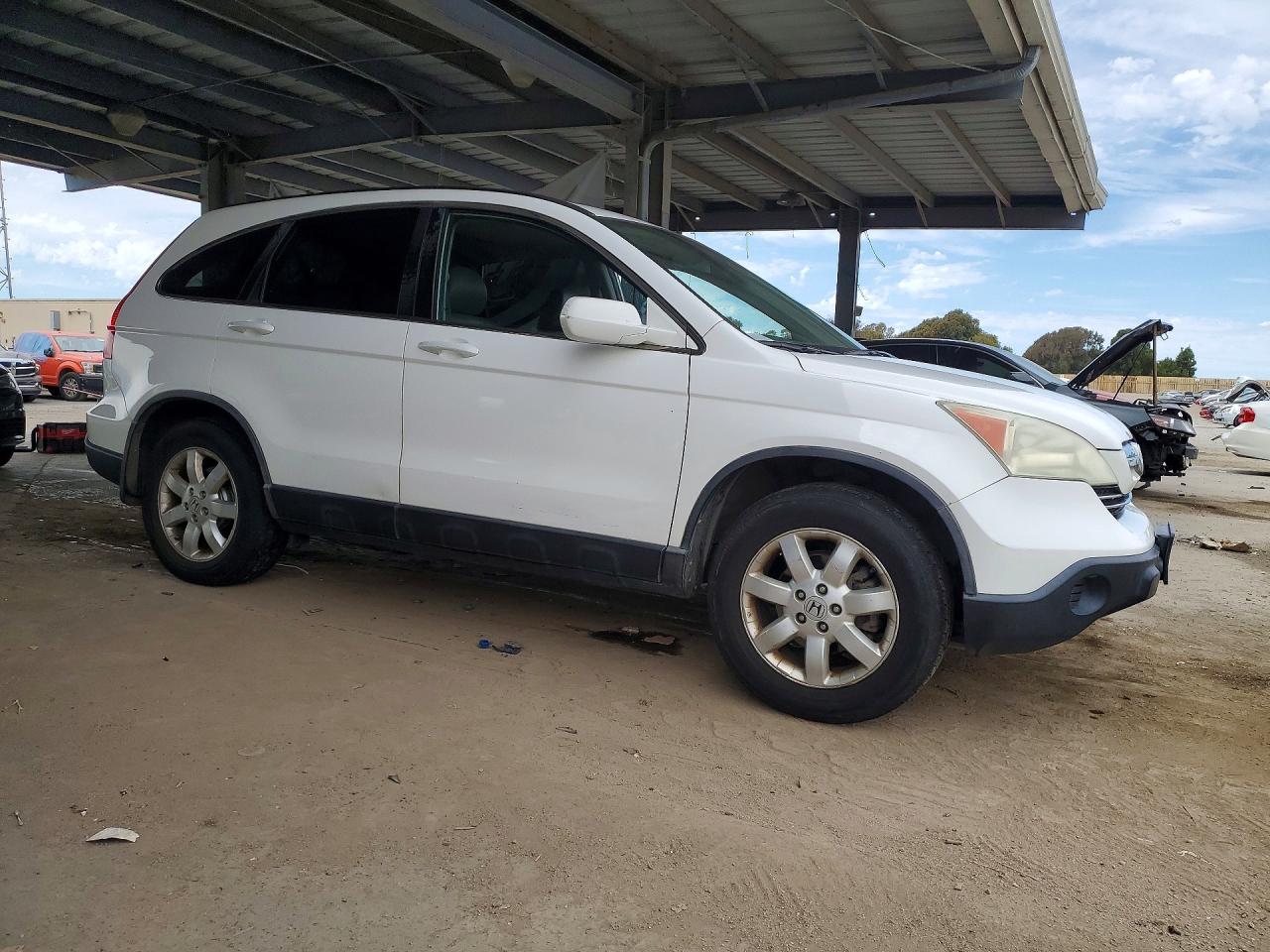 2008 Honda Cr-v Exl White vin: 5J6RE48798L049123