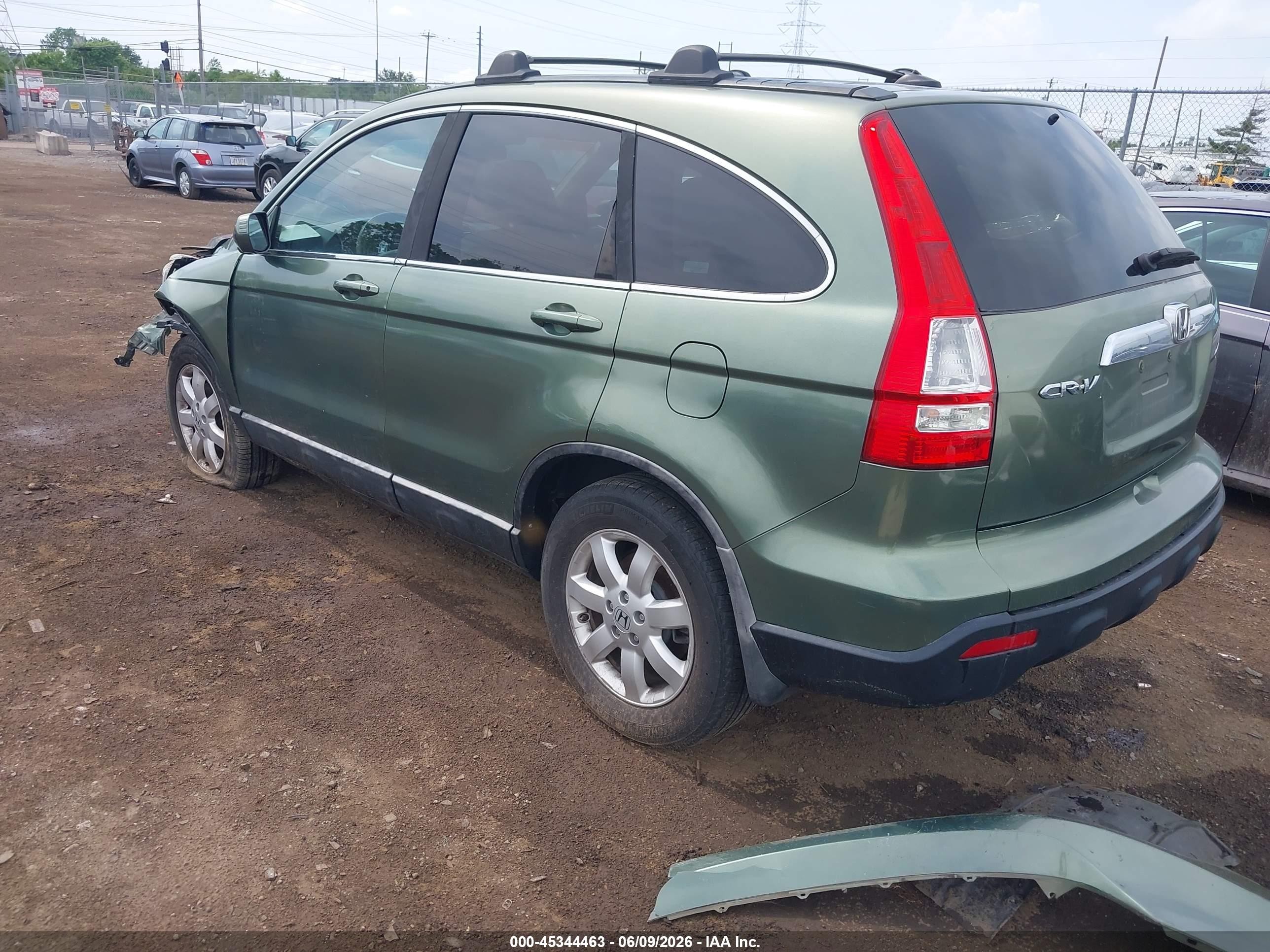 2009 Honda Cr-v Ex-l Green vin: 5J6RE48799L030203