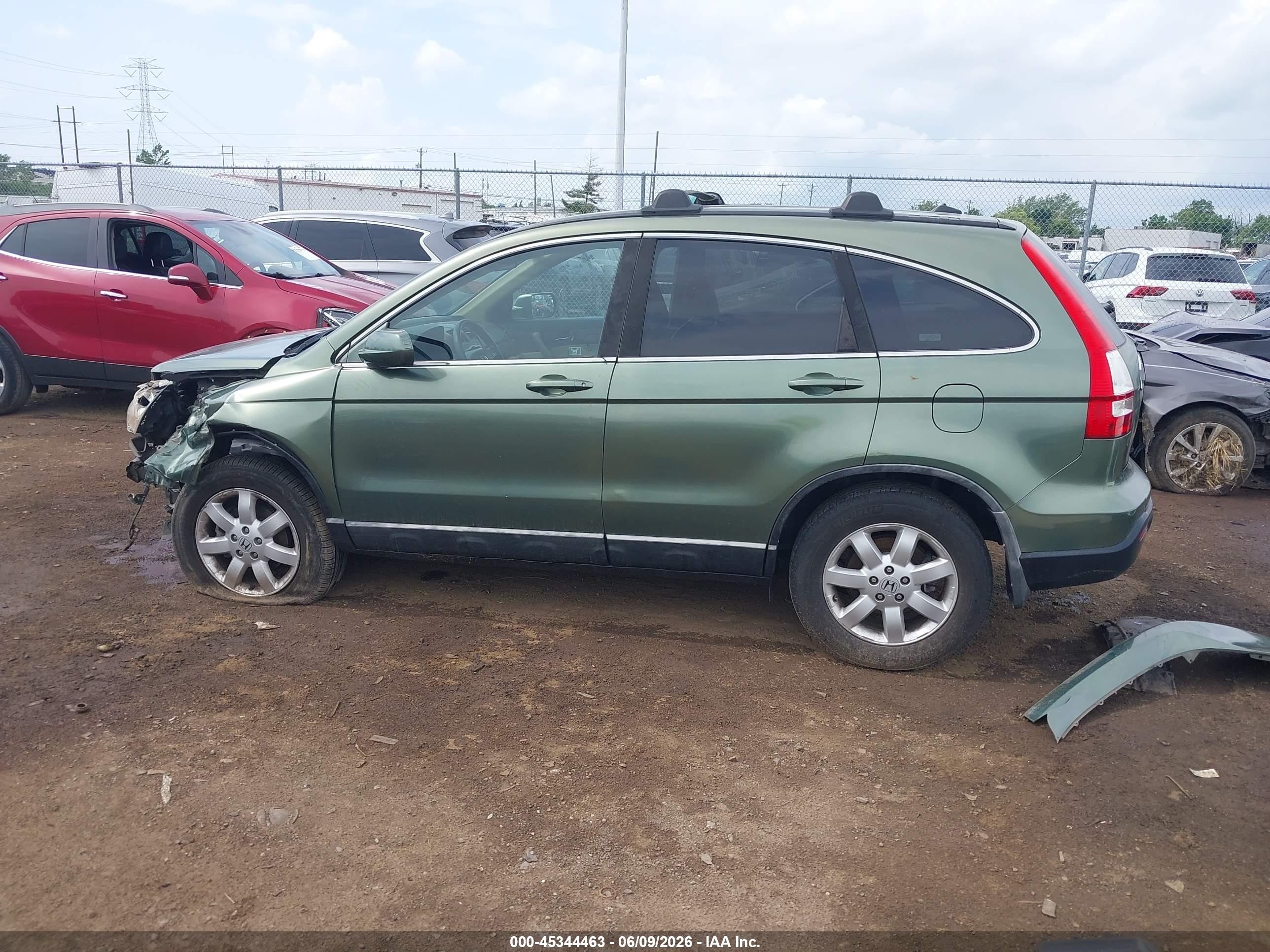 2009 Honda Cr-v Ex-l Green vin: 5J6RE48799L030203