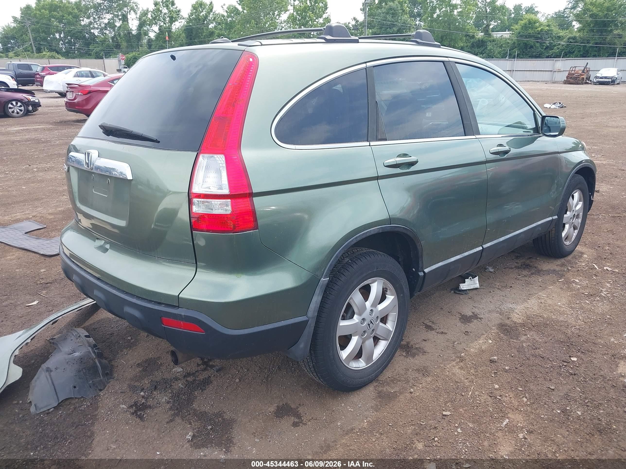 2009 Honda Cr-v Ex-l Green vin: 5J6RE48799L030203