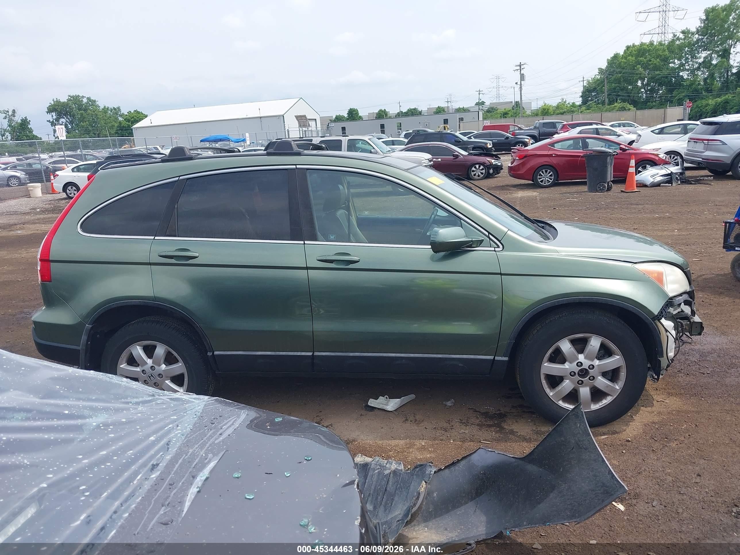 2009 Honda Cr-v Ex-l Green vin: 5J6RE48799L030203