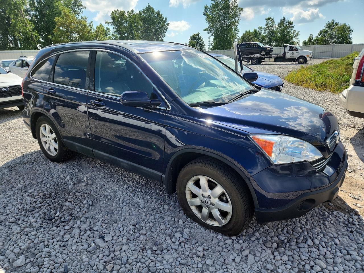 2009 Honda Cr-v Exl Blue vin: 5J6RE48799L036132
