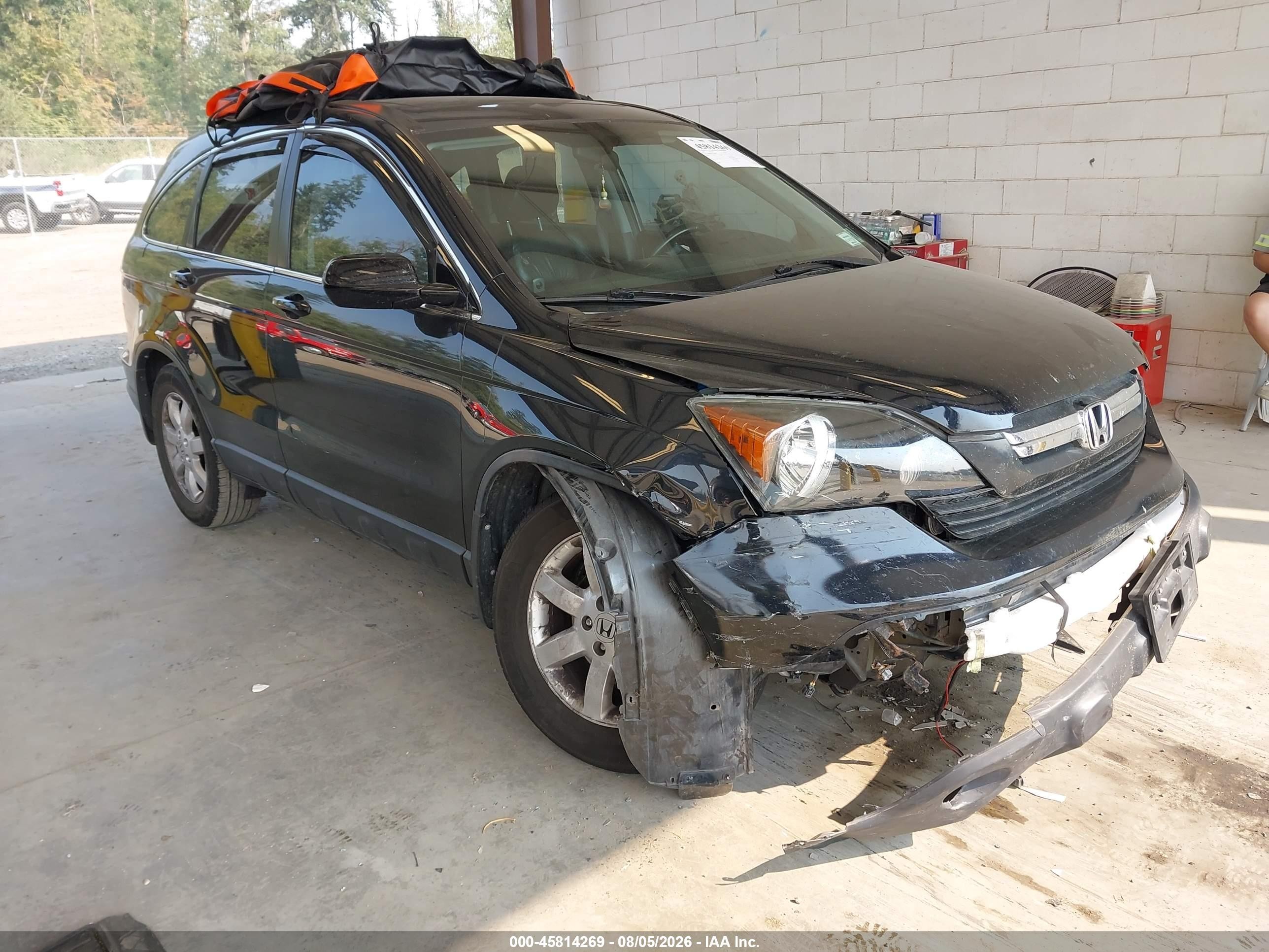 2007 Honda Cr-v Ex-l Black vin: 5J6RE487X7L015030