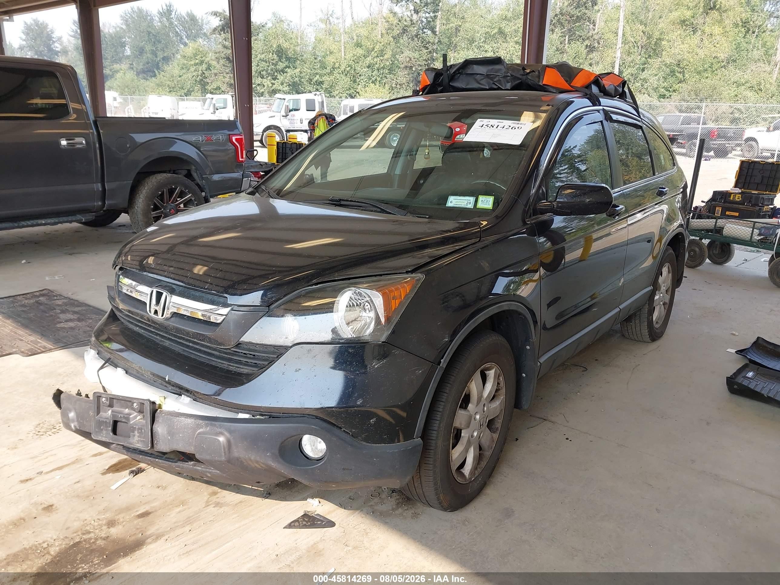 2007 Honda Cr-v Ex-l Black vin: 5J6RE487X7L015030