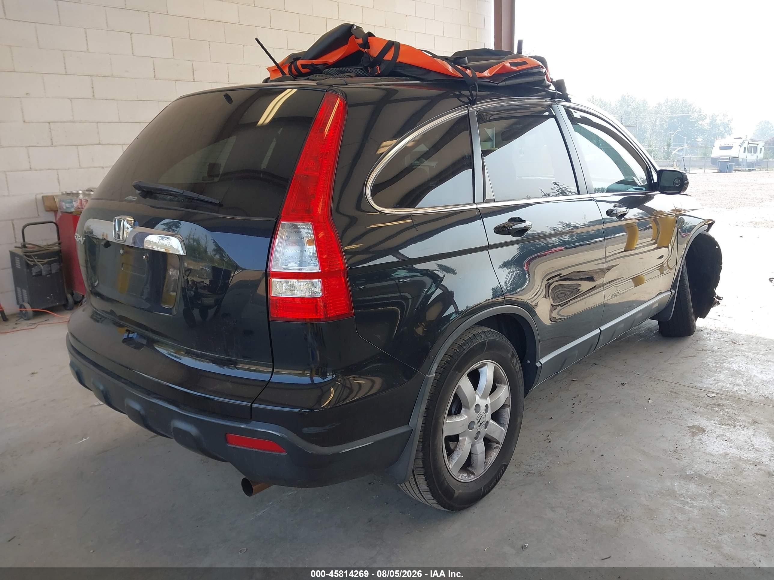 2007 Honda Cr-v Ex-l Black vin: 5J6RE487X7L015030
