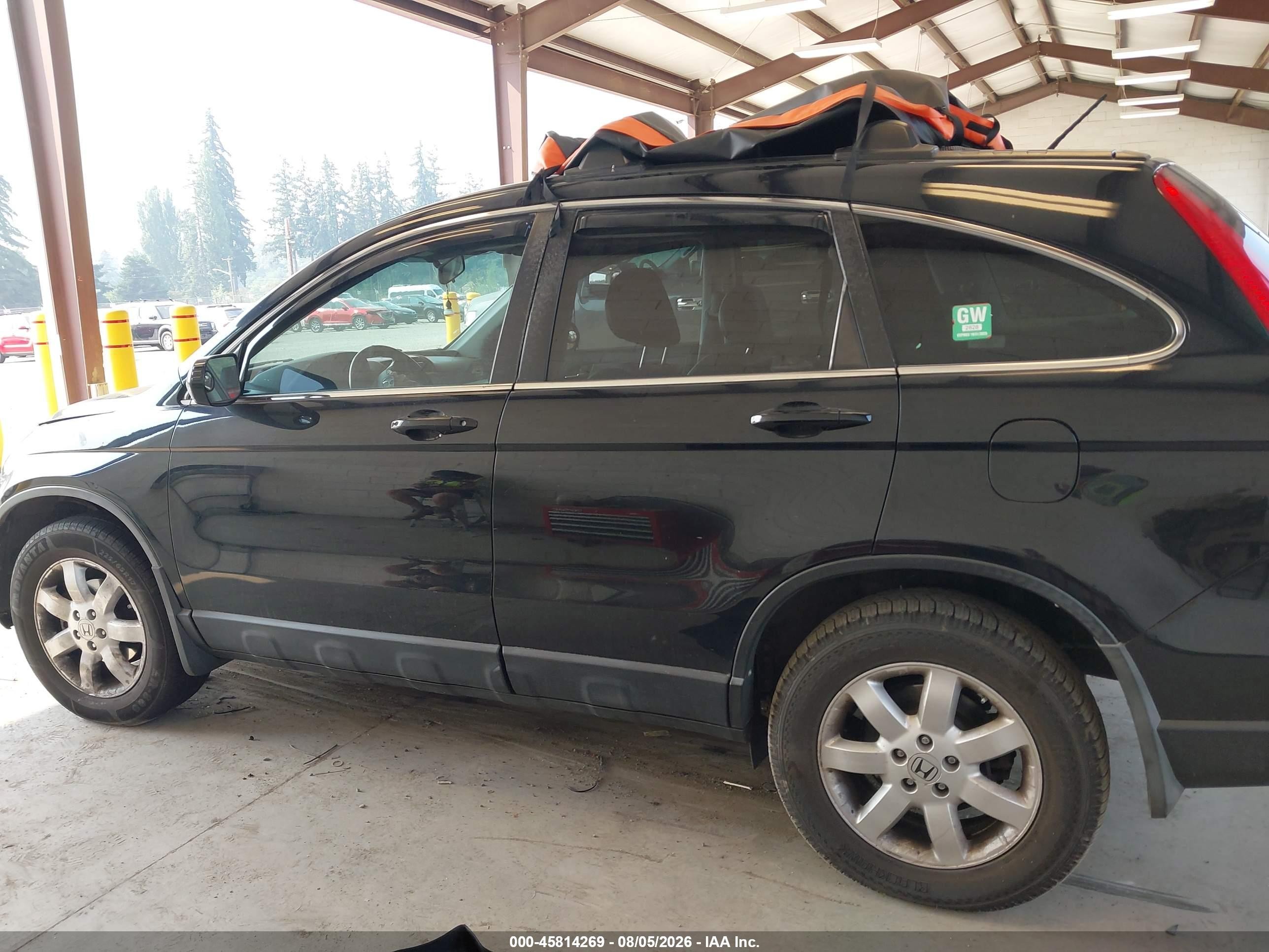 2007 Honda Cr-v Ex-l Black vin: 5J6RE487X7L015030