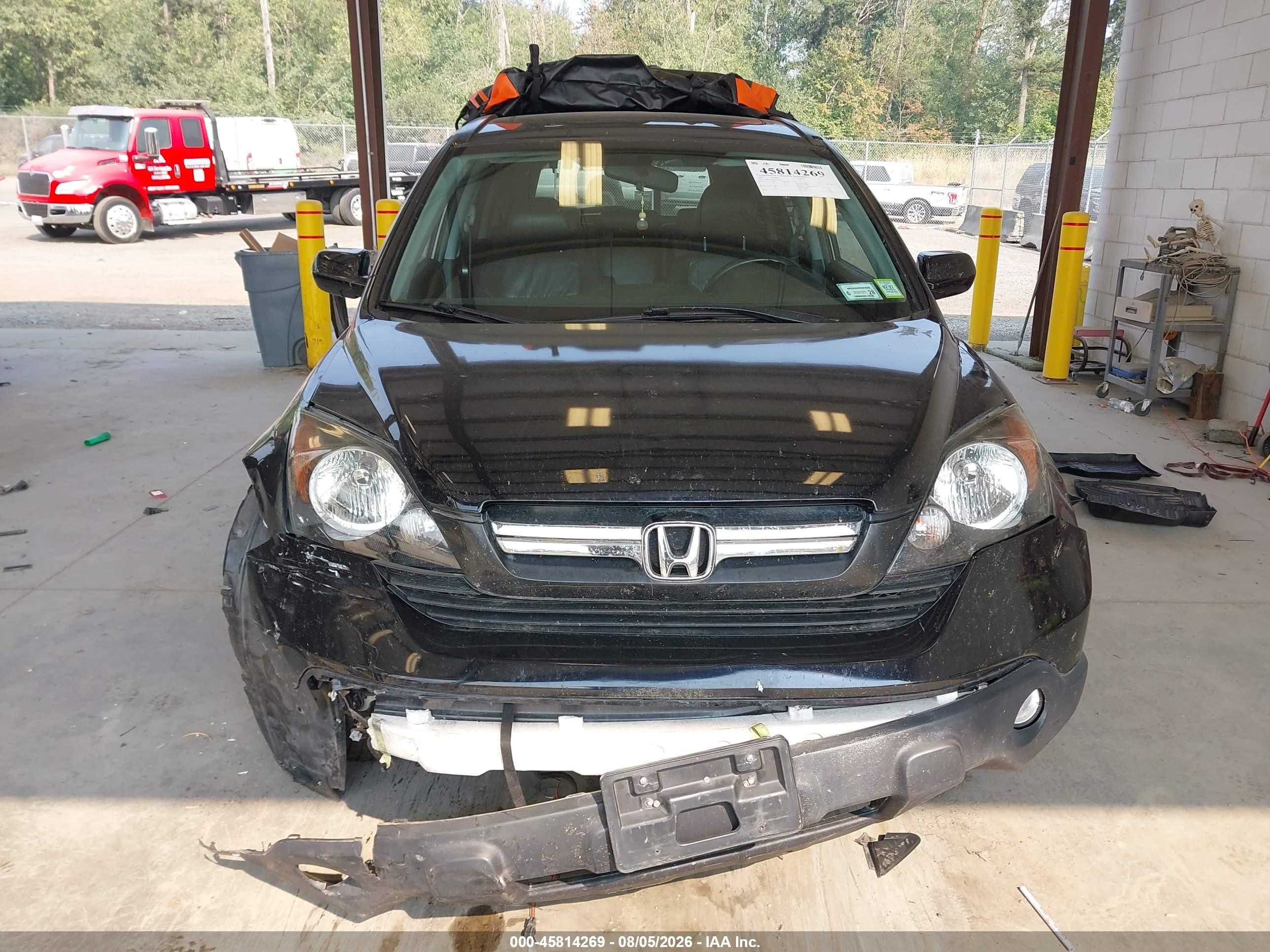 2007 Honda Cr-v Ex-l Black vin: 5J6RE487X7L015030