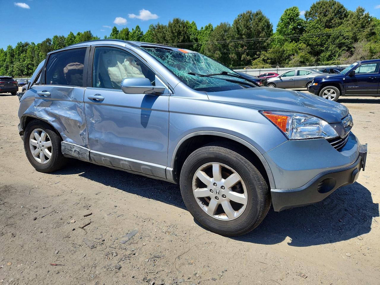 2008 Honda Cr-v Exl Silver vin: 5J6RE487X8L006250