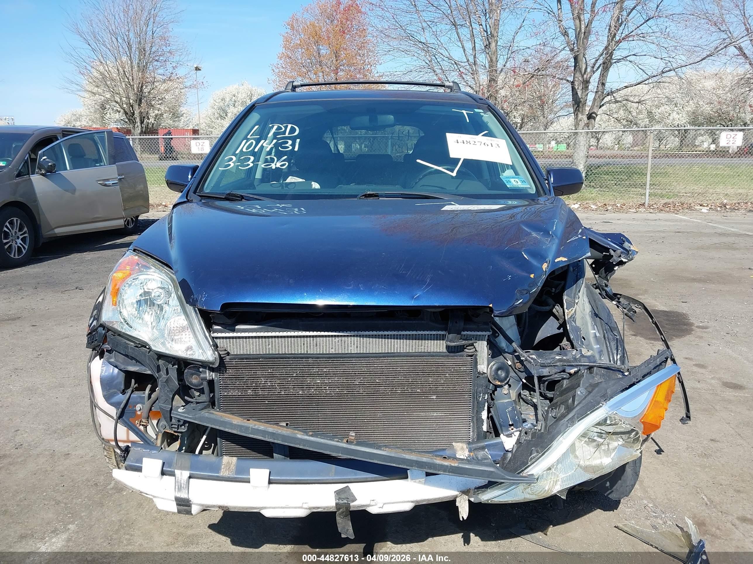 2008 Honda Cr-v Ex-l Blue vin: 5J6RE487X8L015546