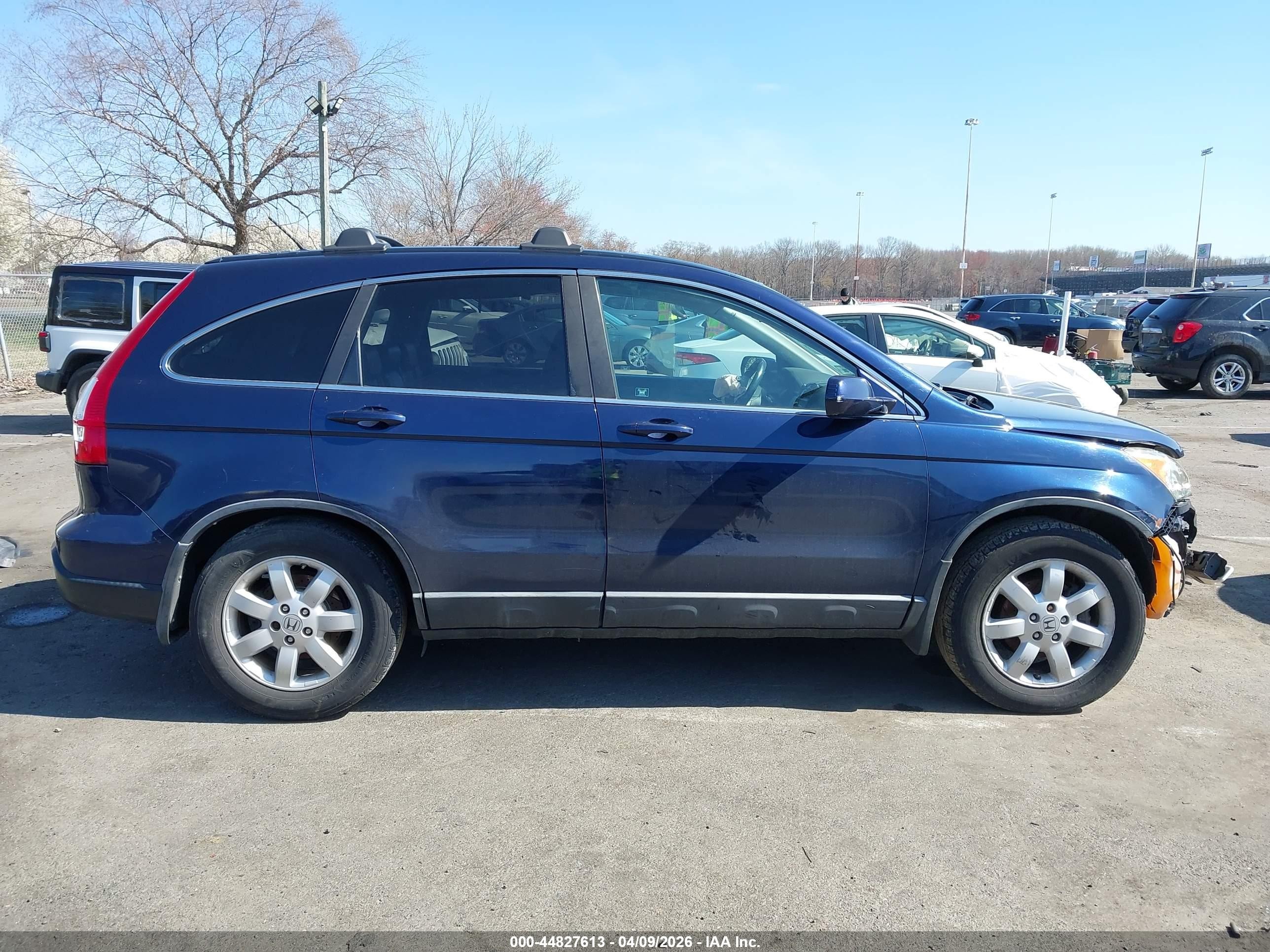 2008 Honda Cr-v Ex-l Blue vin: 5J6RE487X8L015546