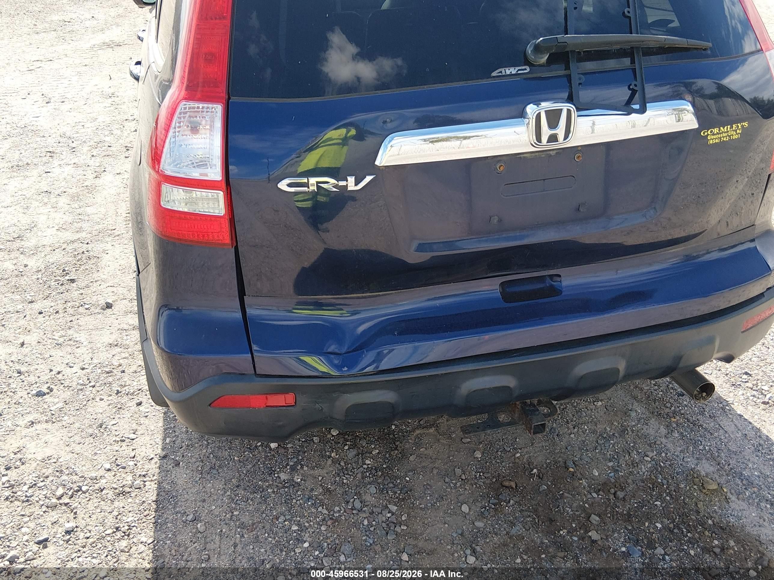 2009 Honda Cr-v Ex-l Blue vin: 5J6RE487X9L000224