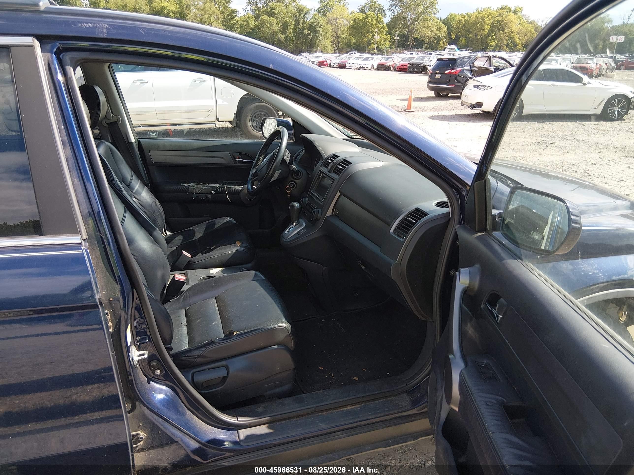2009 Honda Cr-v Ex-l Blue vin: 5J6RE487X9L000224