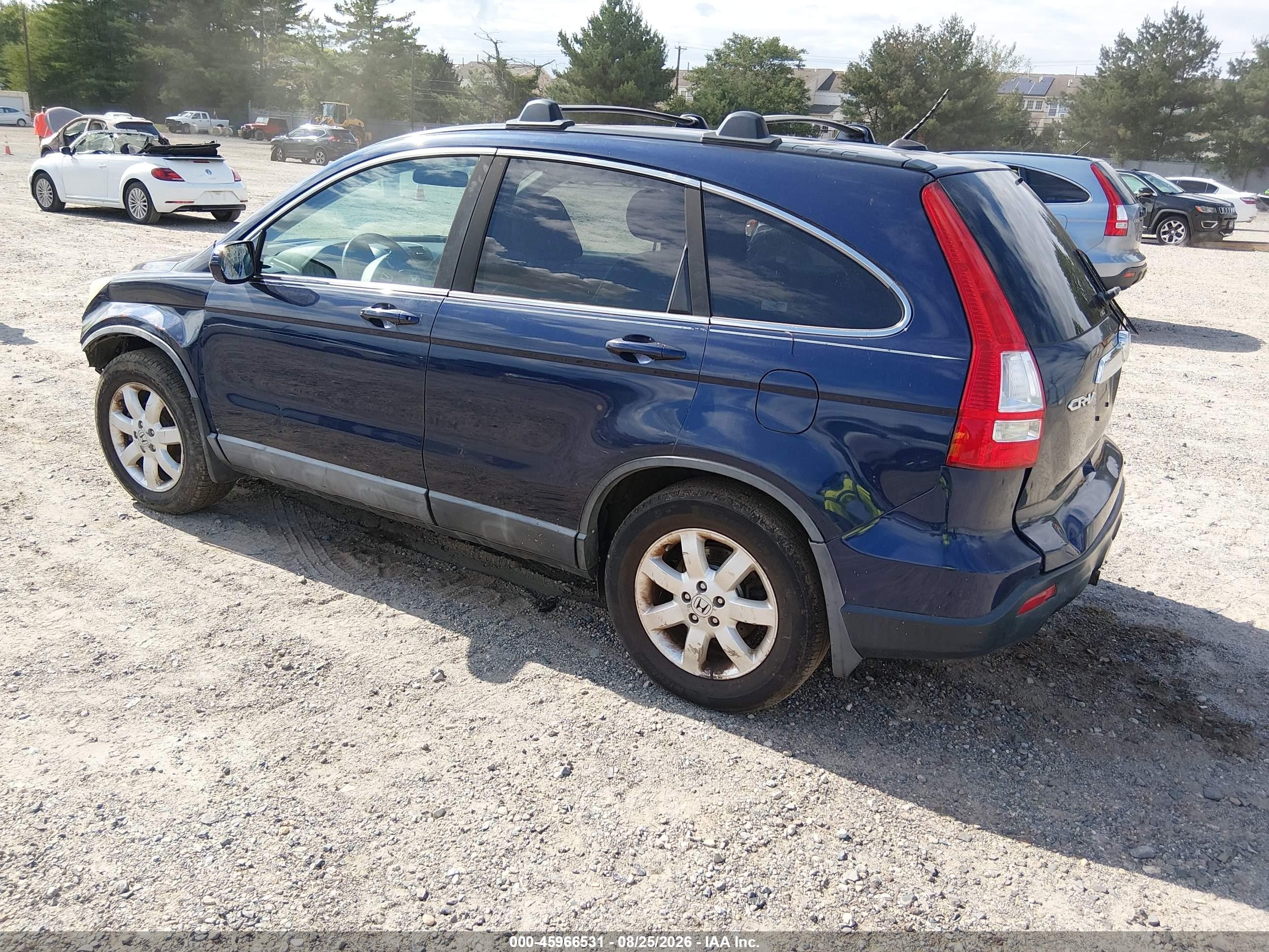 2009 Honda Cr-v Ex-l Blue vin: 5J6RE487X9L000224