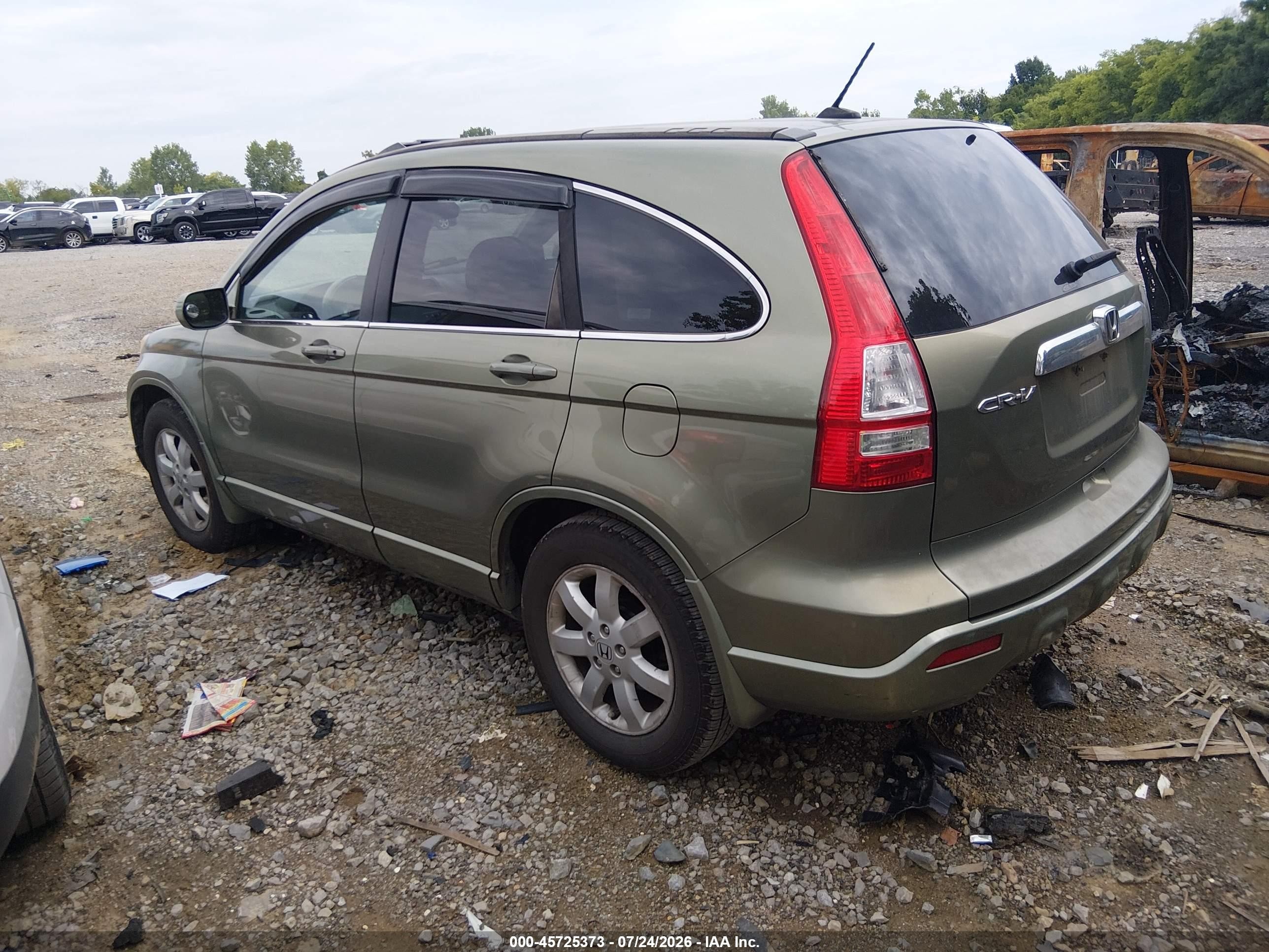 2009 Honda Cr-v Ex-l Зеленый vin: 5J6RE487X9L000918