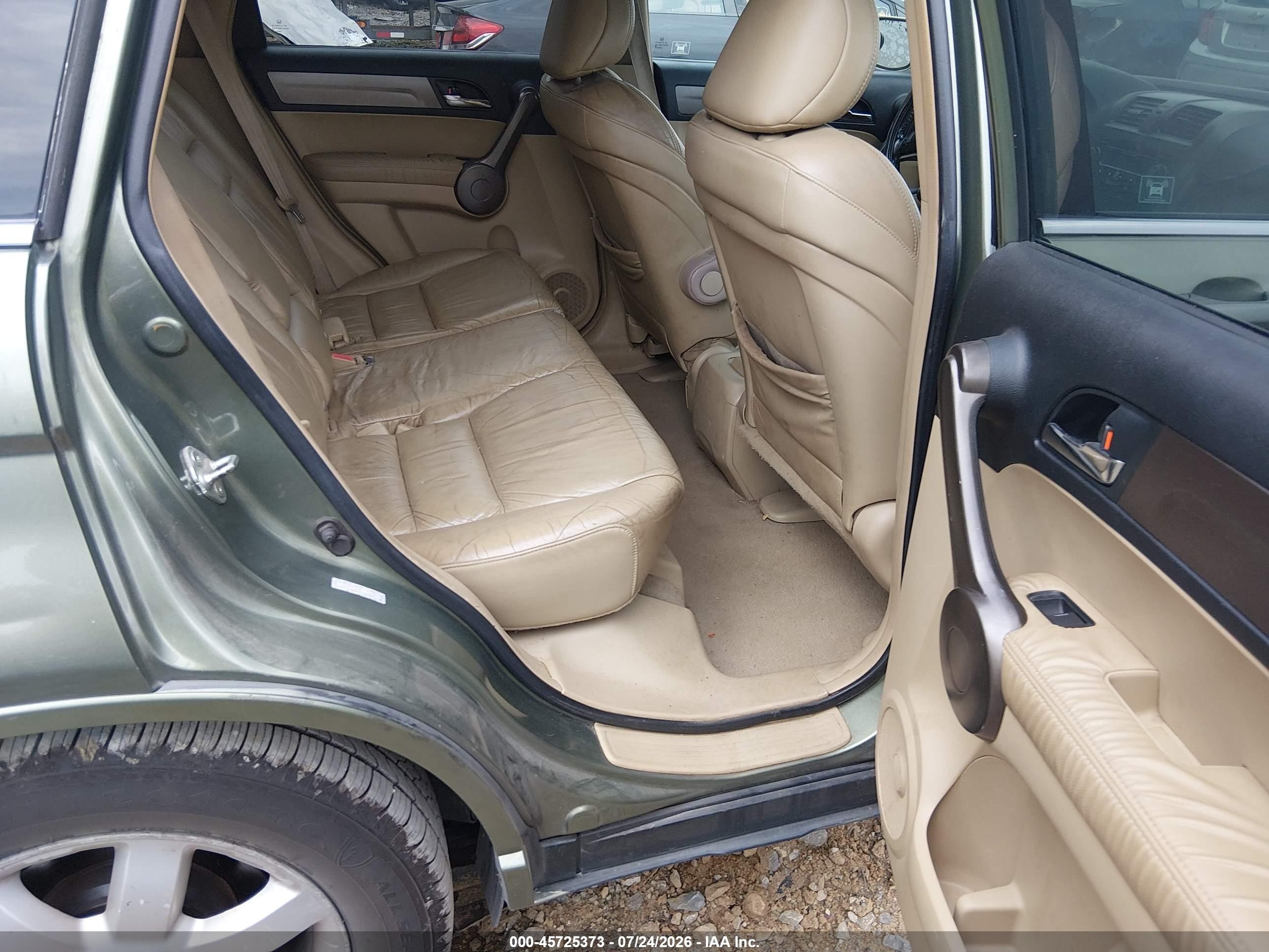 2009 Honda Cr-v Ex-l Зеленый vin: 5J6RE487X9L000918