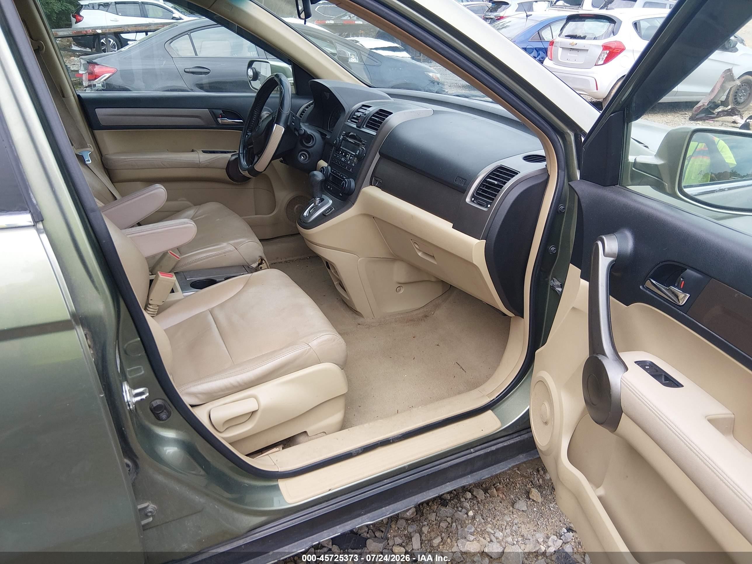 2009 Honda Cr-v Ex-l Зеленый vin: 5J6RE487X9L000918