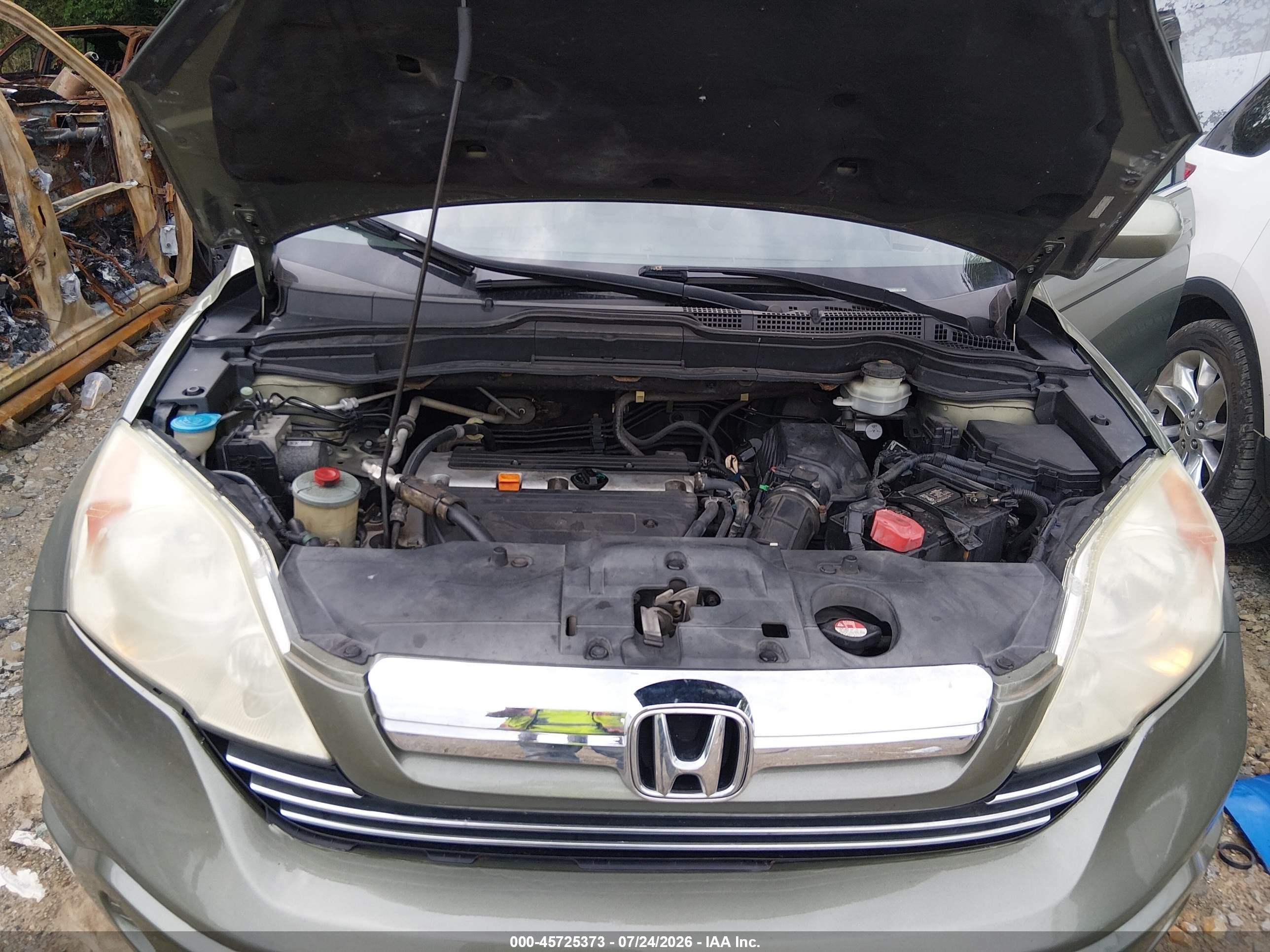 2009 Honda Cr-v Ex-l Зеленый vin: 5J6RE487X9L000918